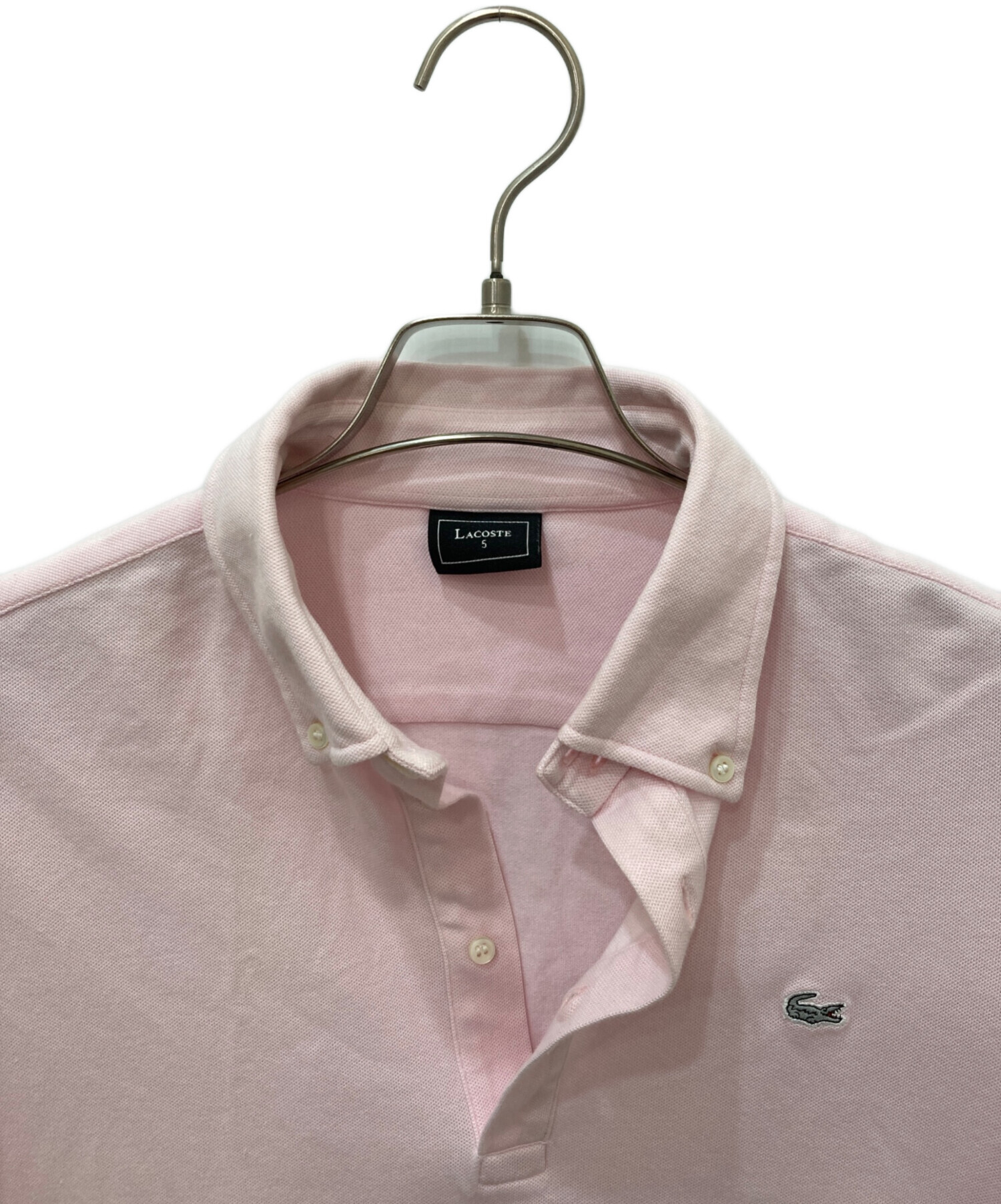 中古・古着通販】LACOSTE (ラコステ) ポロシャツ ピンク サイズ:5
