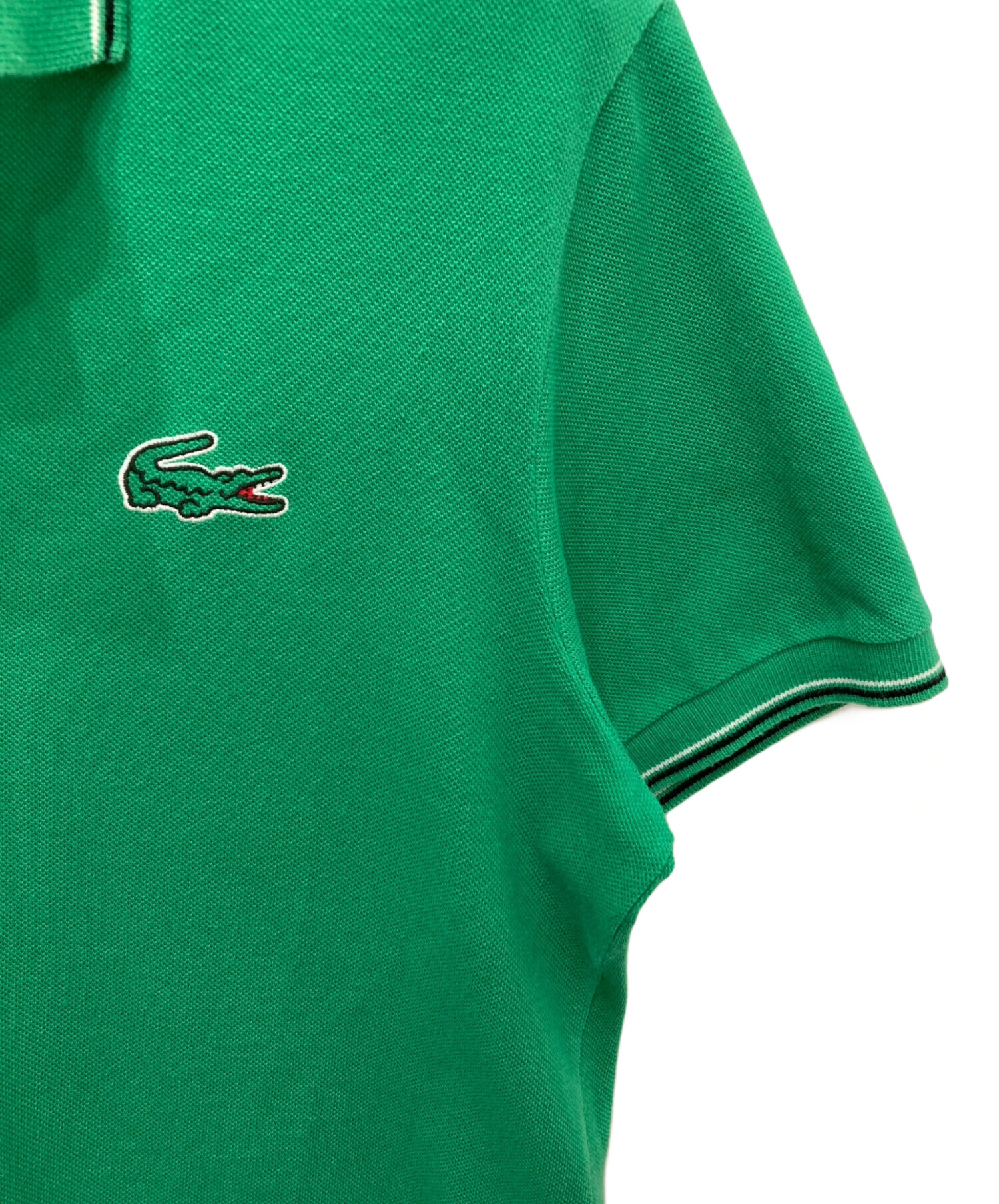 中古・古着通販】LACOSTE (ラコステ) ポロシャツ グリーン サイズ:3