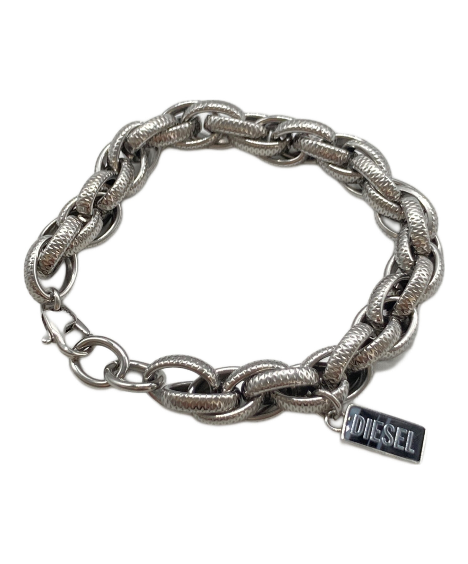 DIESEL ブレスレット 中古・古着通販】DIESEL (ディーゼル) ブレスレット シルバー