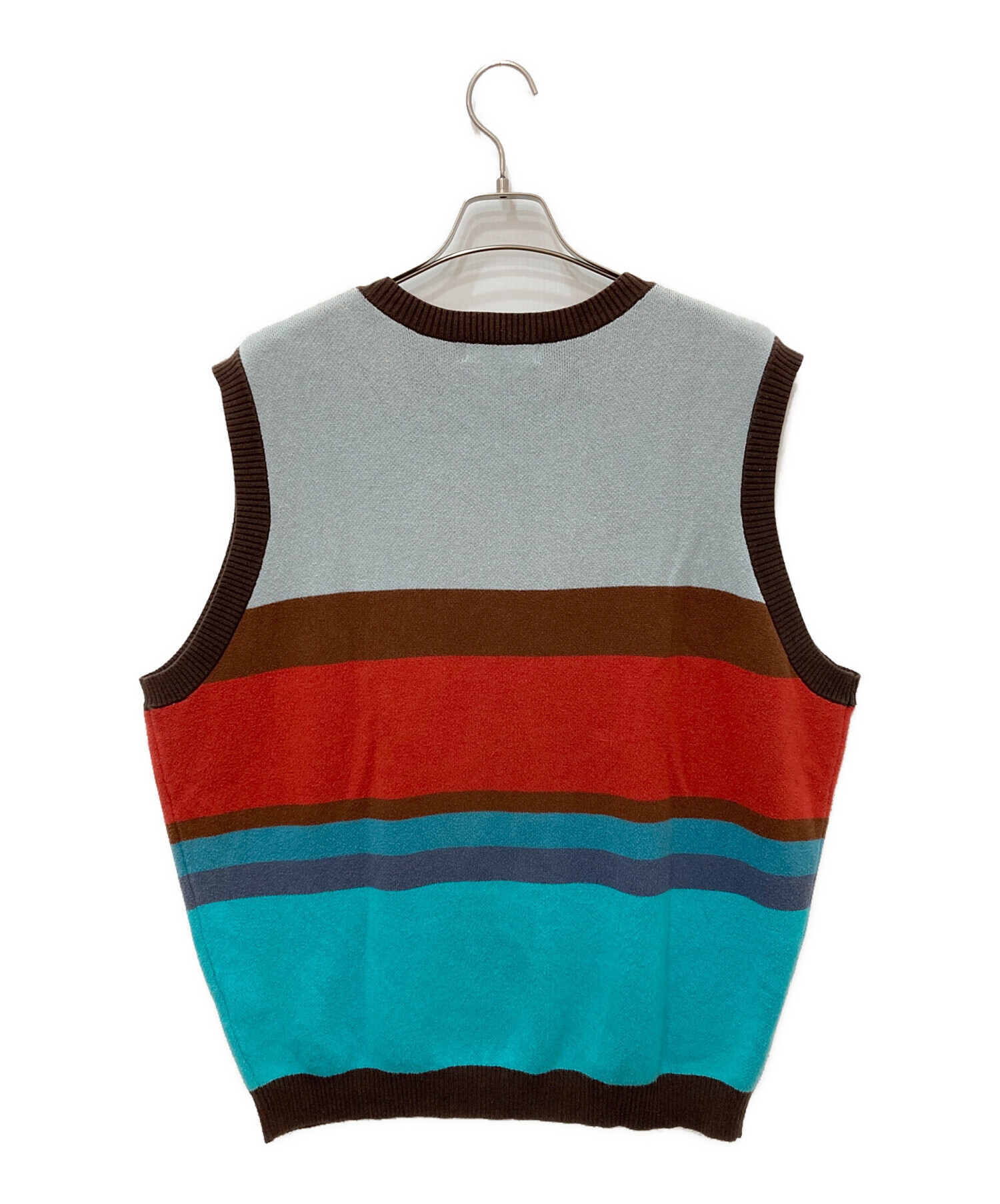 中古・古着通販】TTT MSW (ティー) Border Knit Vestニットベスト
