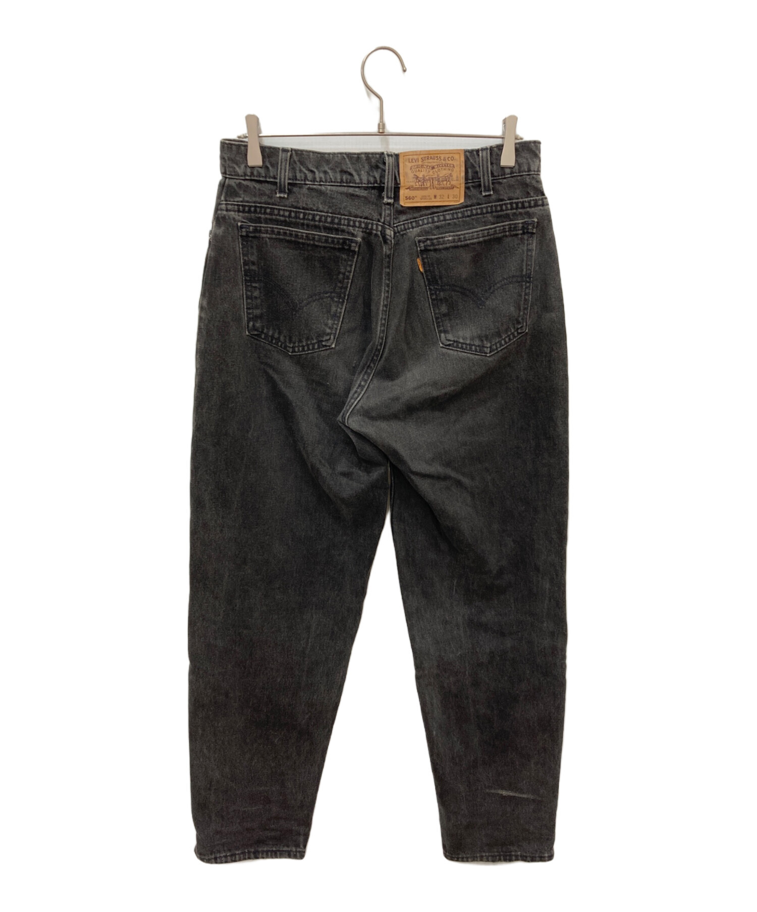 リーバイス560ブラックデニムパンツL1527〇極太Gパンw38アメリカ古着 中古・古着通販】LEVI'S (リーバイス) 560デニムパンツ ブラック
