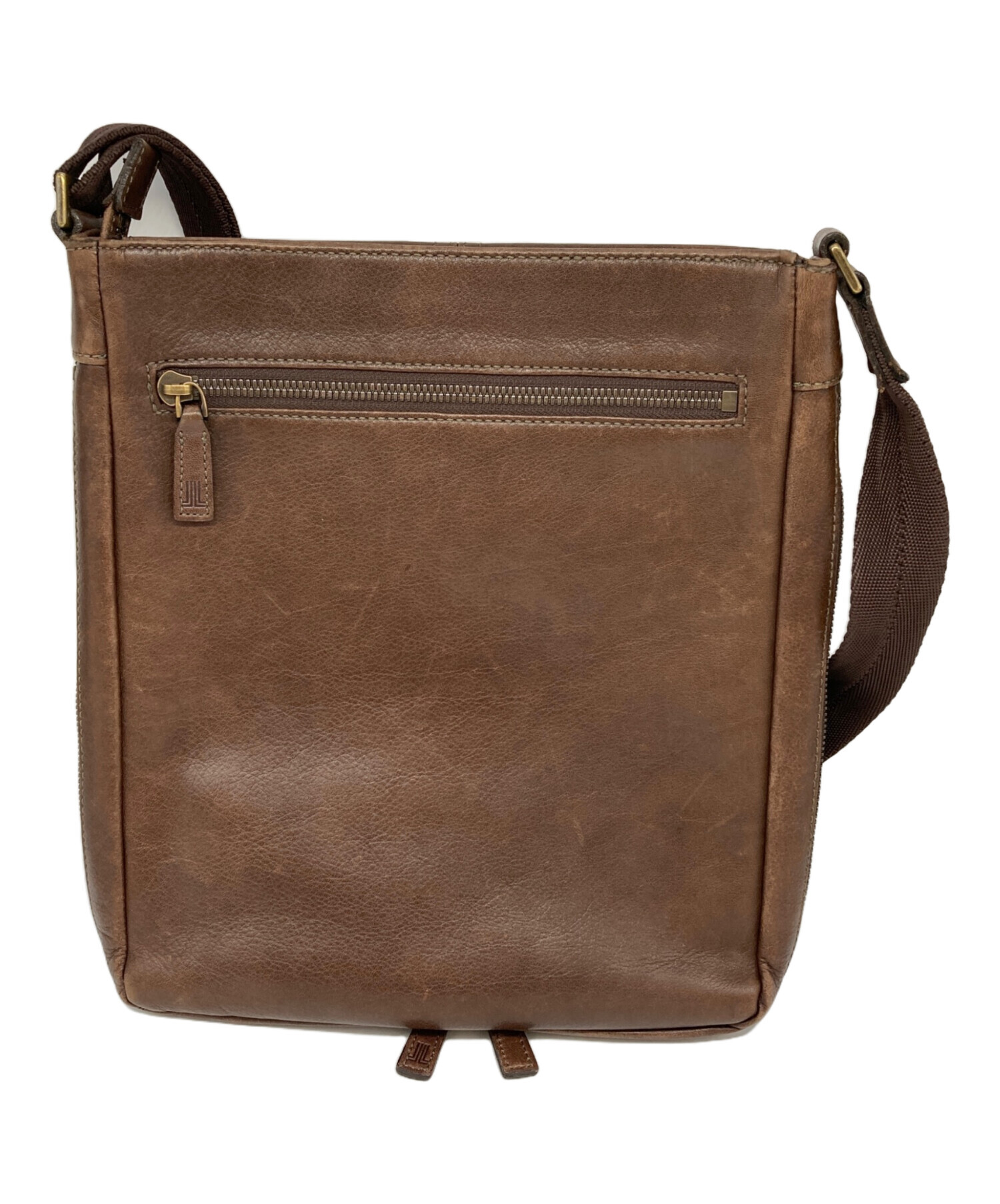 中古・古着通販】LANVIN (ランバン) レザーショルダーバッグ ブラウン