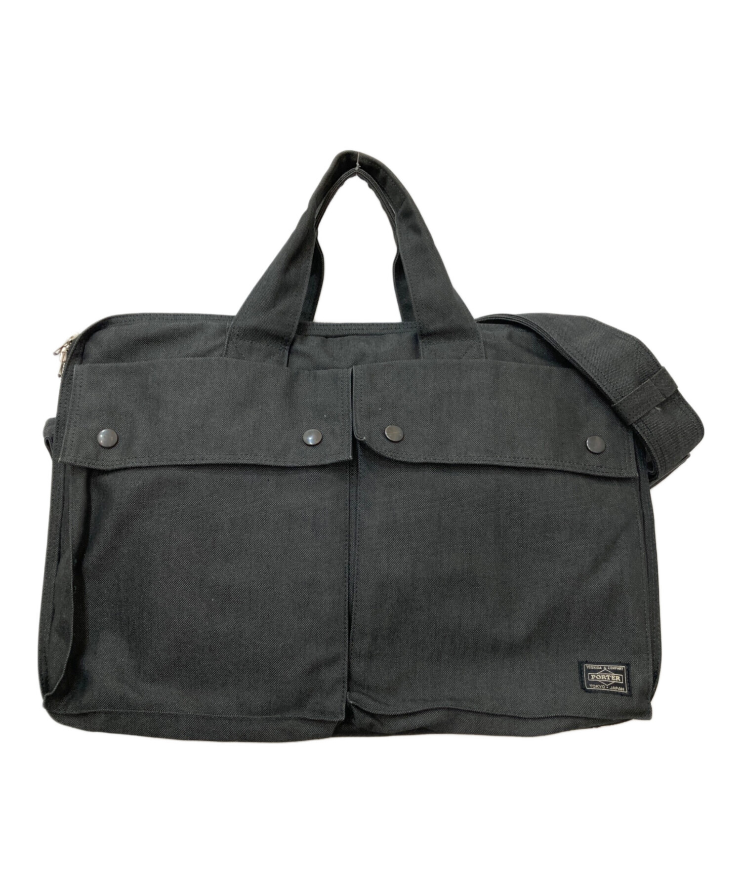 中古・古着通販】PORTER (ポーター) SMOKY 2WAY BRIEFCASE ブラック