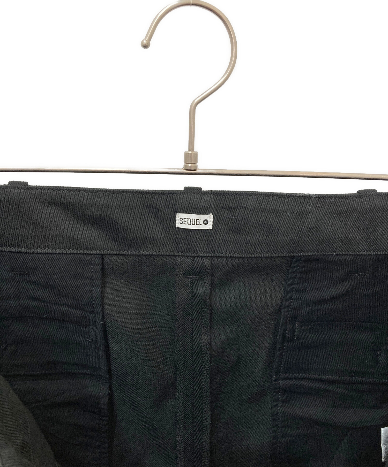 中古・古着通販】SEQUEL (シークエル) TYPE-Cタックパンツ ブラック