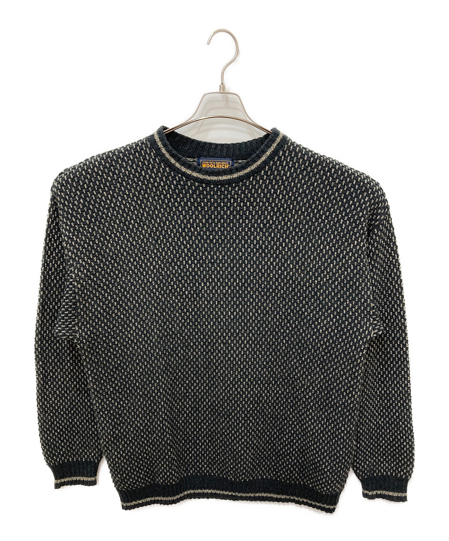 中古・古着通販】WOOLRICH (ウールリッチ) バーズアイニット ネイビー