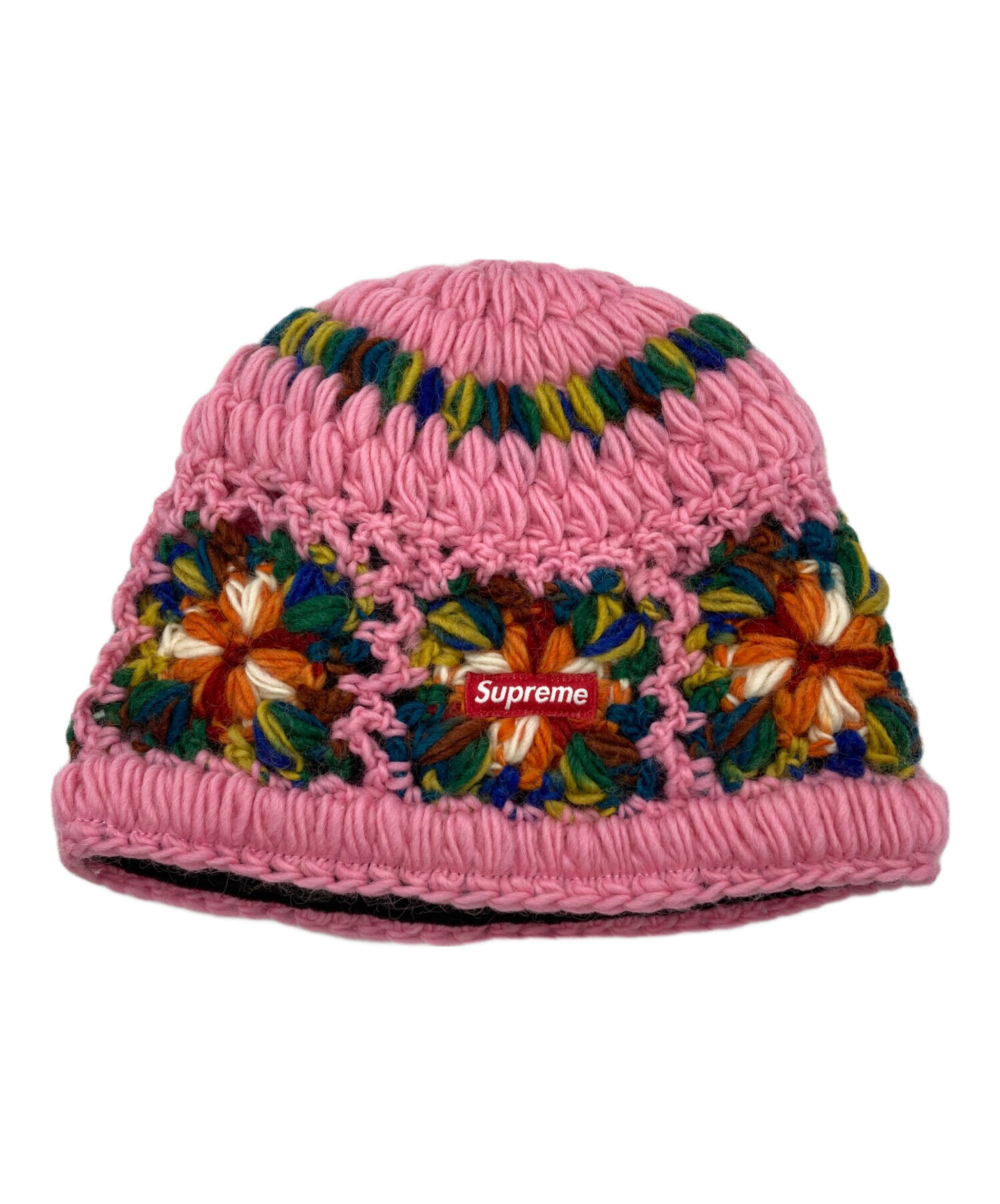中古・古着通販】Supreme (シュプリーム) CROCHET BEANIE ピンク