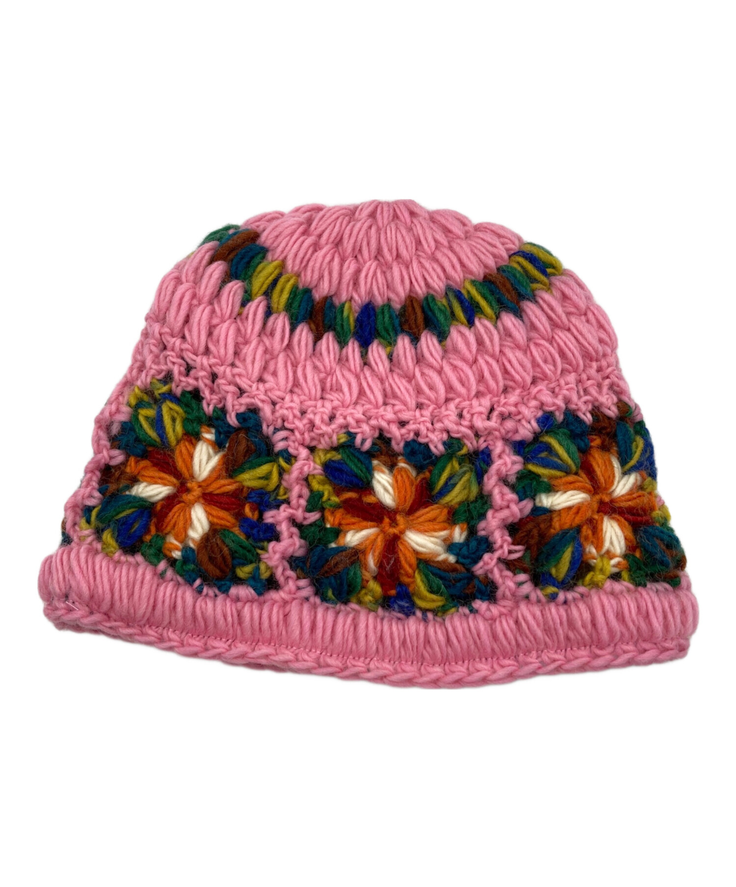 中古・古着通販】Supreme (シュプリーム) CROCHET BEANIE ピンク