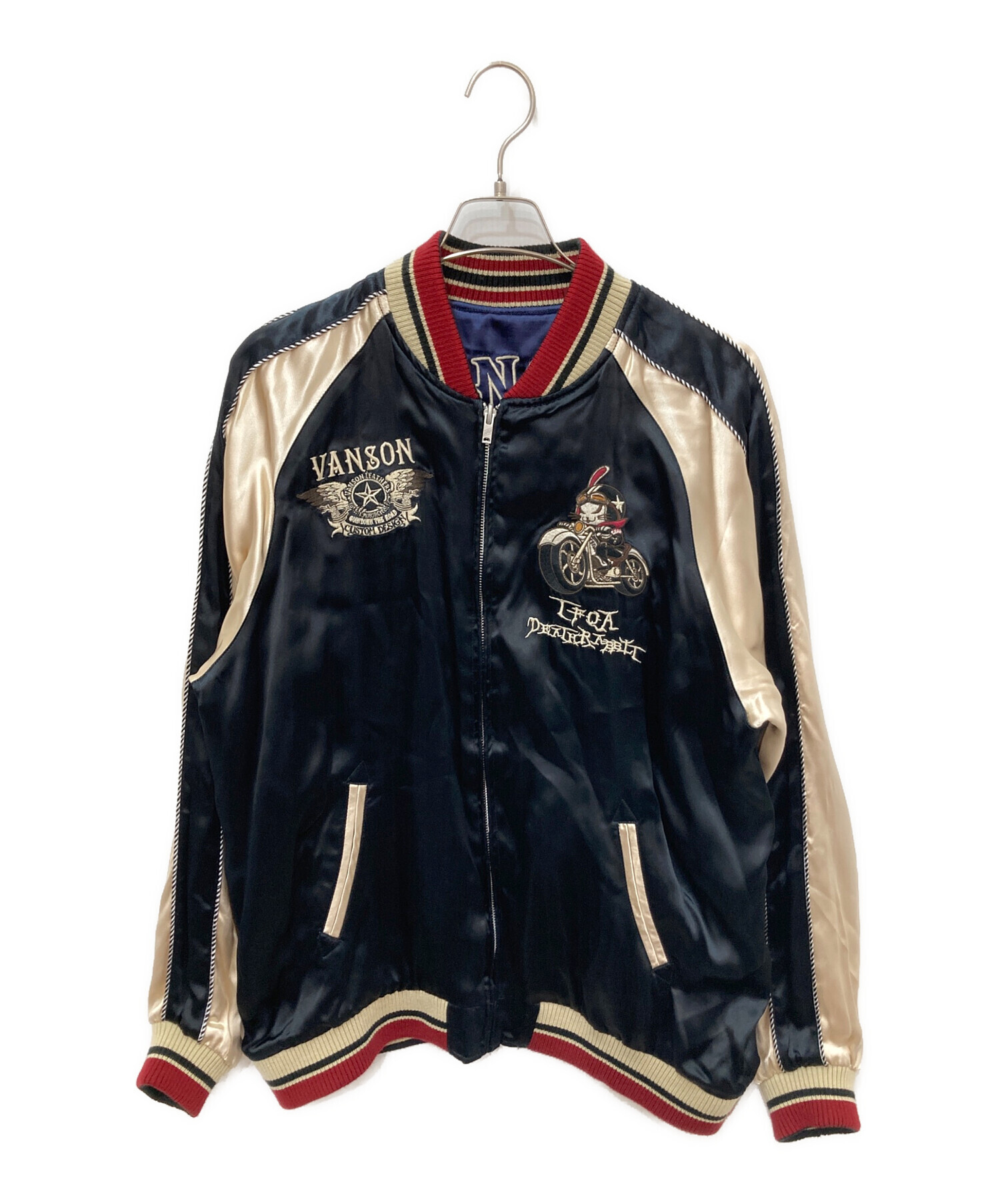 【VANSON】 【T.F.O.A】リバーシブル コラボスカジャン 中古・古着通販】VANSON (バンソン) TFOA (TFOA) リバーシブル