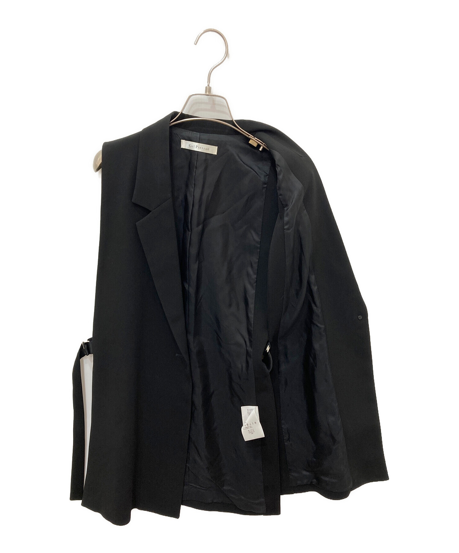 中古・古着通販】Col Pierrot (コルピエロ) Georgette Vest ブラック