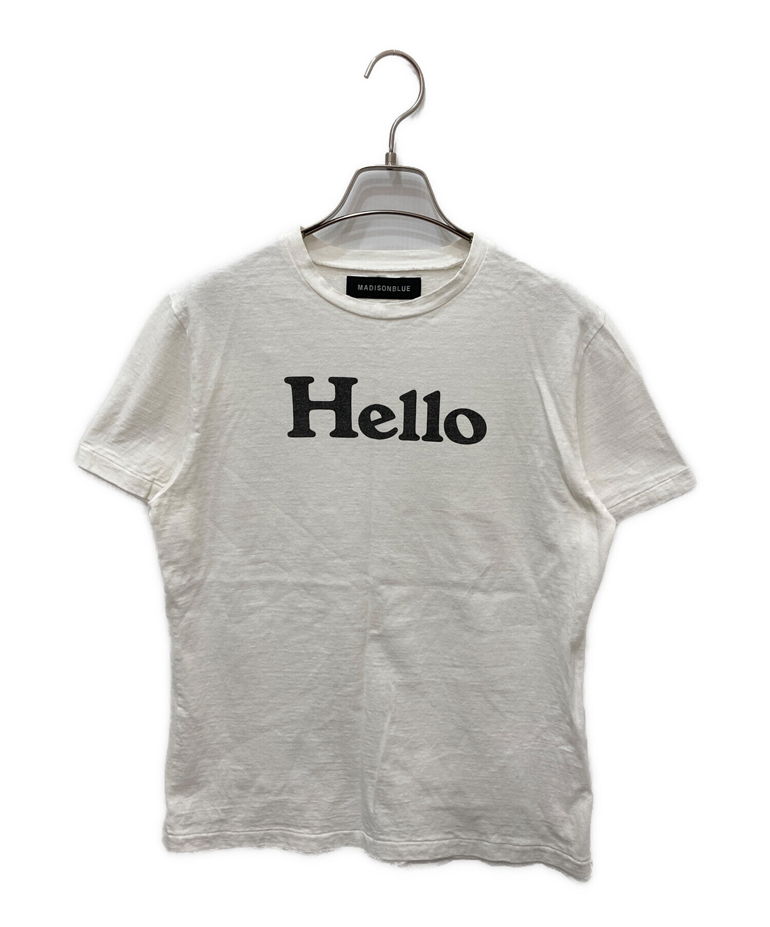 中古・古着通販】MADISON BLUE (マディソンブルー) HELLO TEE ホワイト