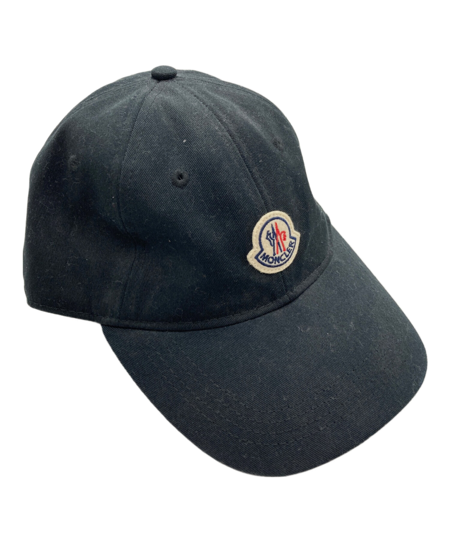 Tom【QR確認済・美品】モンクレール/トリコロール/ワッペンロゴ/黒/L 中古・古着通販】MONCLER (モンクレール) トリコロール ロゴ ワッペン