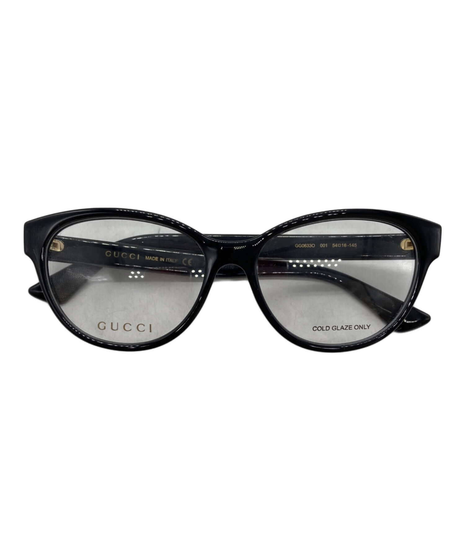 ♡未使用♡ グッチ GUCCI GGマーモント サングラス ブラック ケース付き 中古・古着通販】GUCCI (グッチ) GGマーモント眼鏡 ブラック サイズ:54