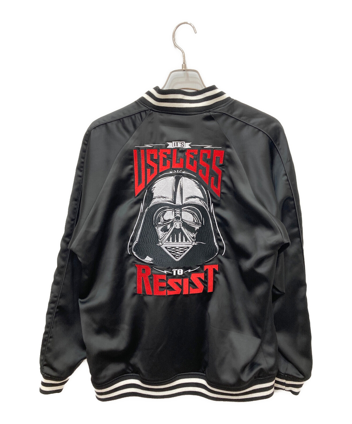 STAR WARS ダースベイダー　スタジャン ブラック/ホワイト 中古・古着通販】STAR WARS (スターウォーズ) ダースベイダー刺繍