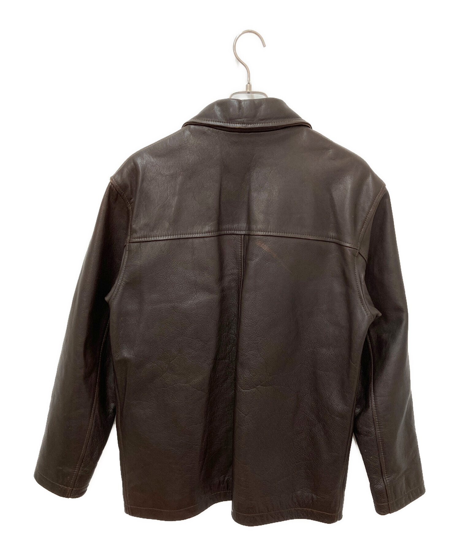 中古・古着通販】J.CREW (ジェイクルー) レザージャケット ブラウン
