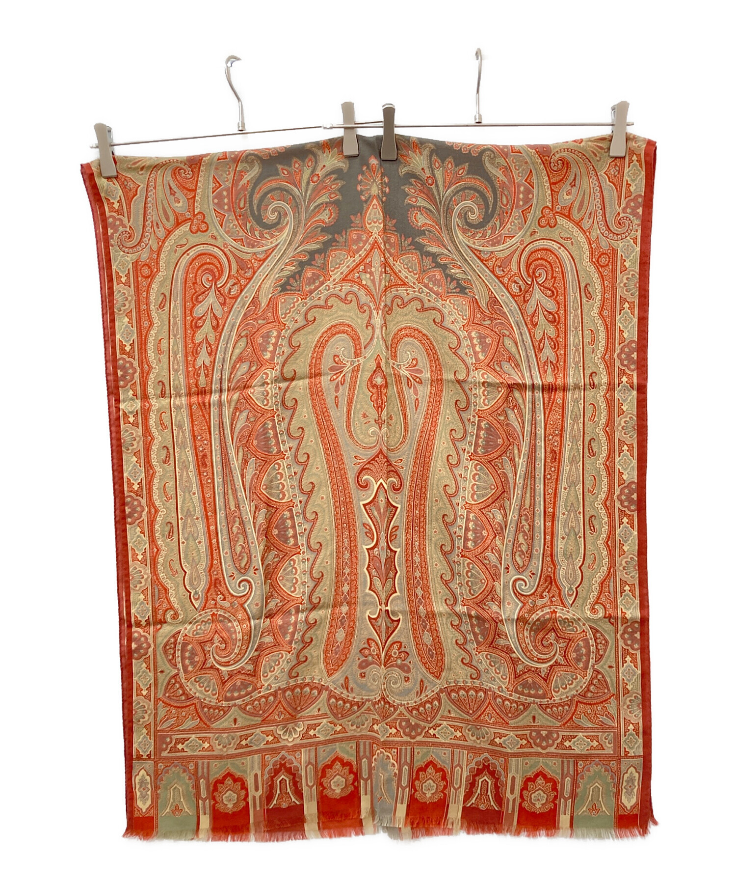 エトロ ETRO ペイズリー柄パジャマ Sサイズ 赤 中古・古着通販】ETRO (エトロ) ペイズリー柄スカーフ レッド