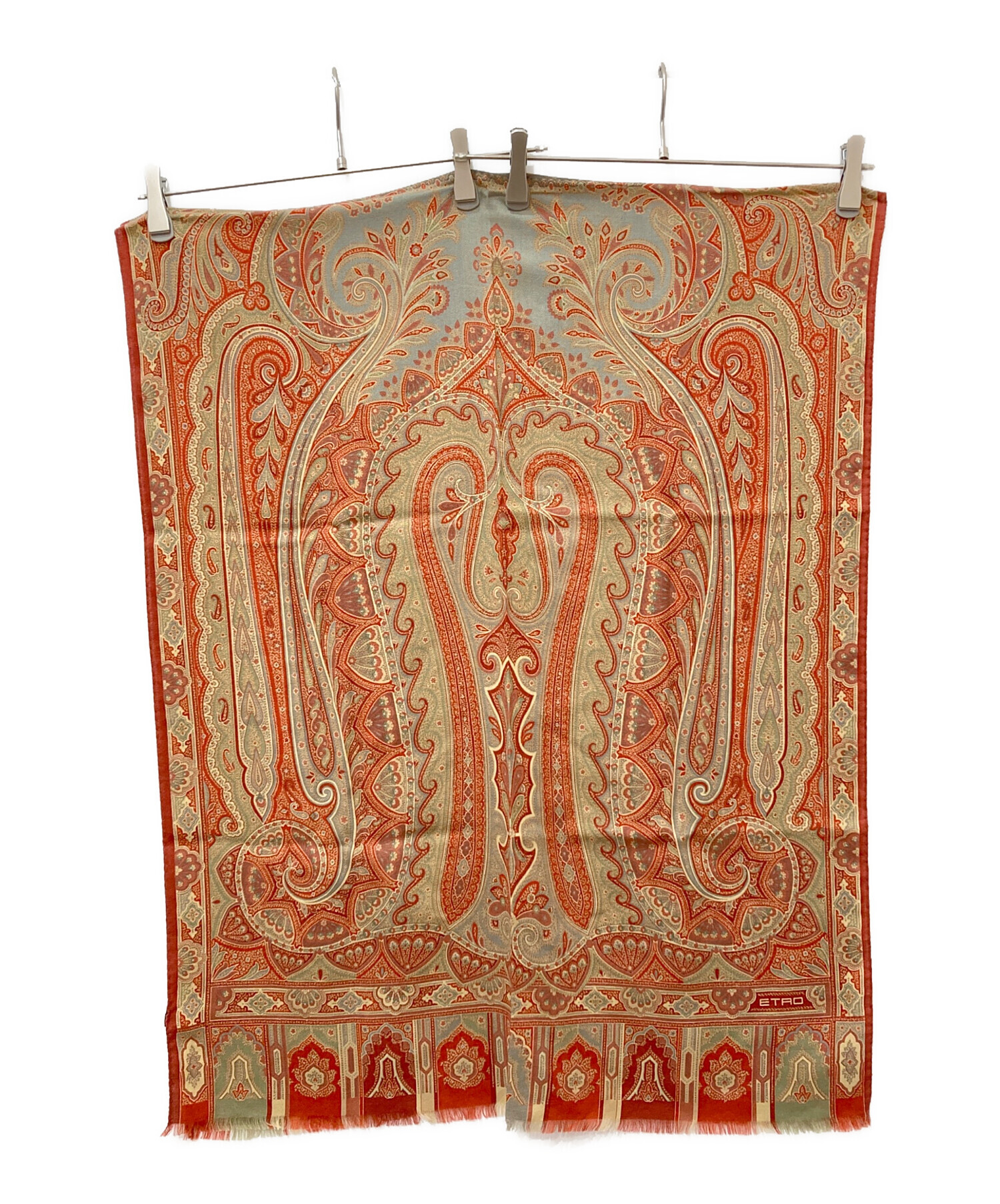 中古・古着通販】ETRO (エトロ) ペイズリー柄スカーフ レッド
