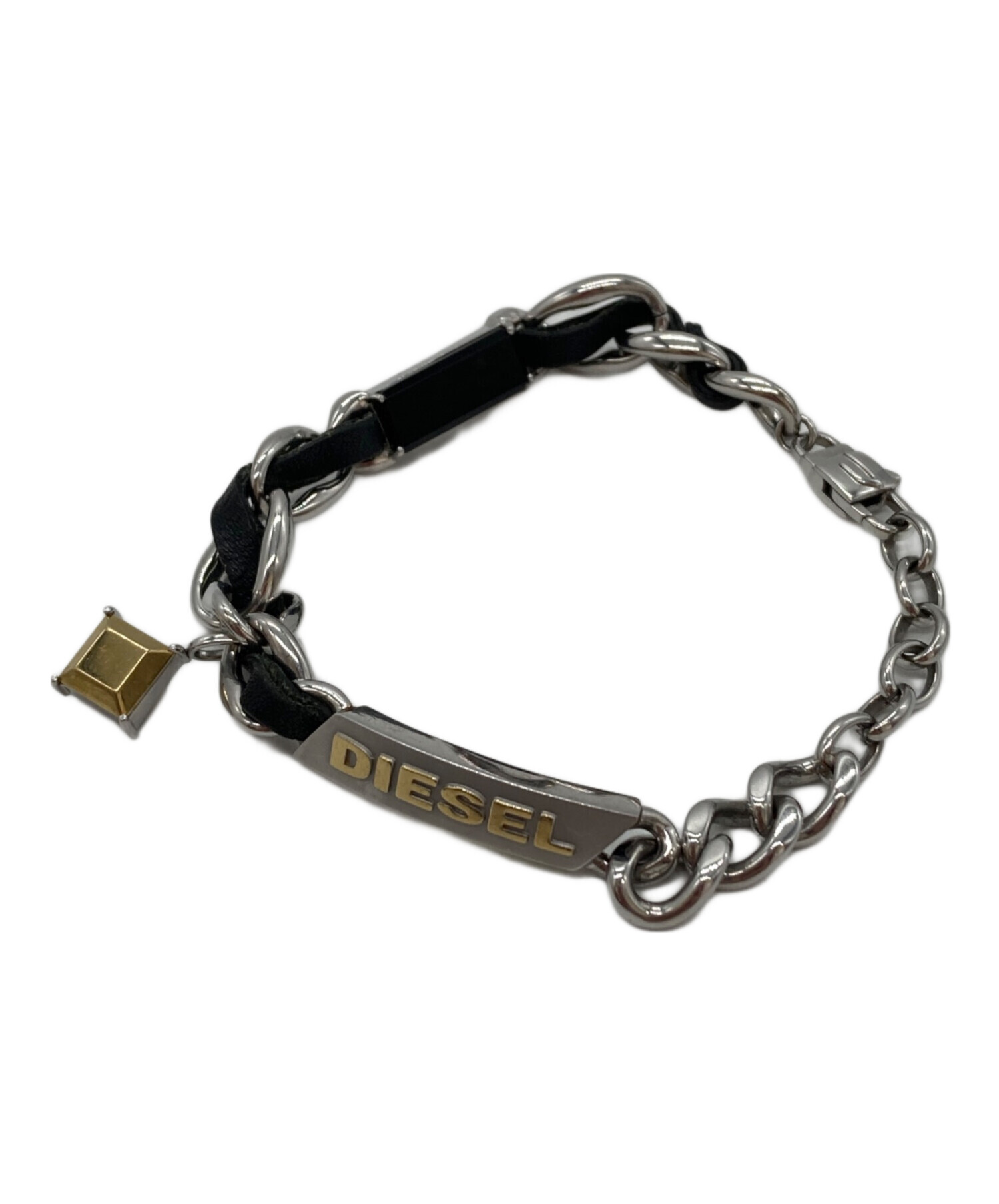 中古・古着通販】DIESEL (ディーゼル) ロゴチェーンブレスレット