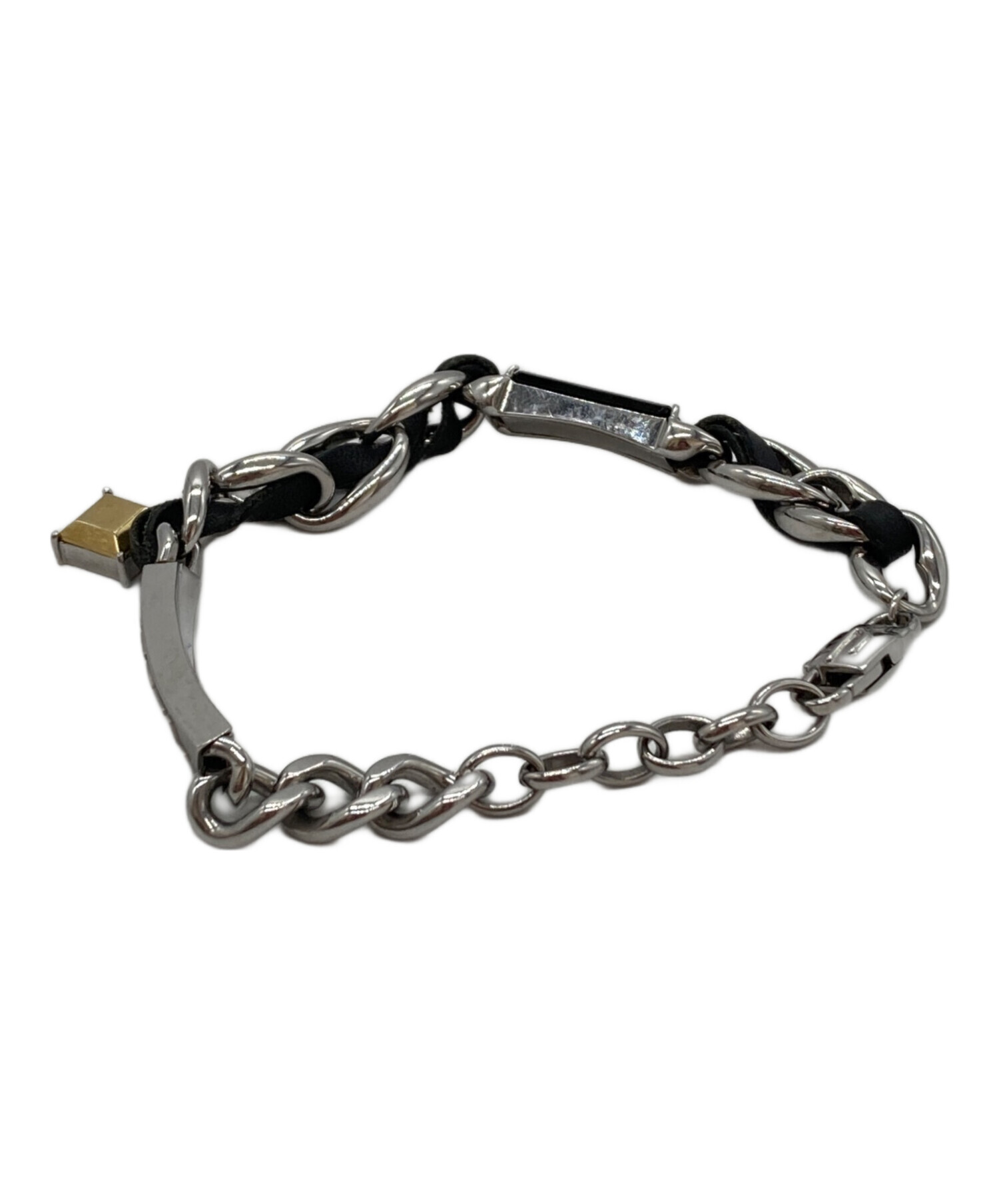 DIESEL ブレスレット レア 中古・古着通販】DIESEL (ディーゼル) ロゴチェーンブレスレット