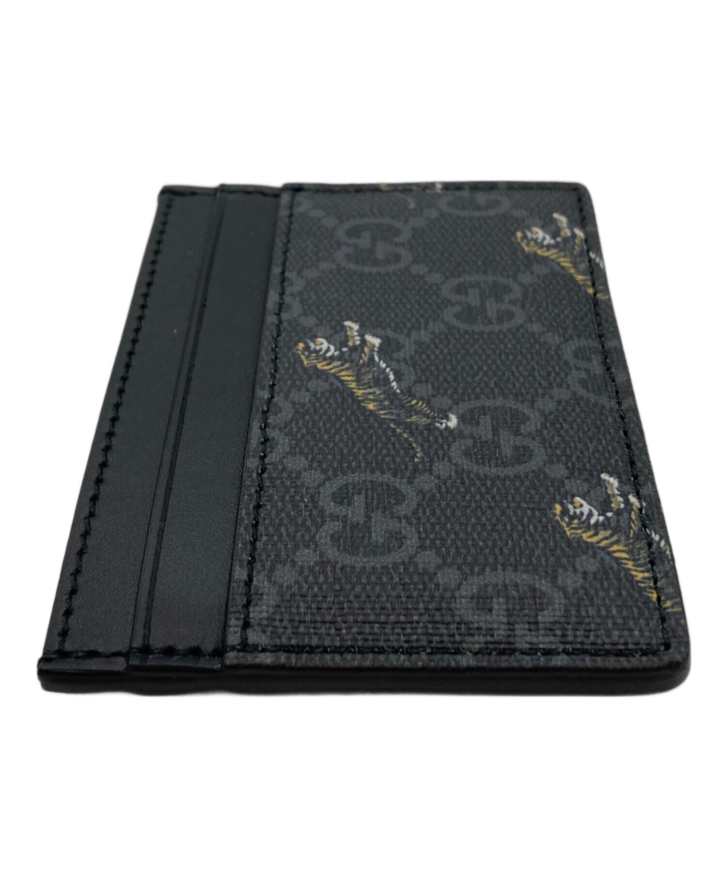 中古・古着通販】GUCCI (グッチ) Tiger Card Holder ブラック