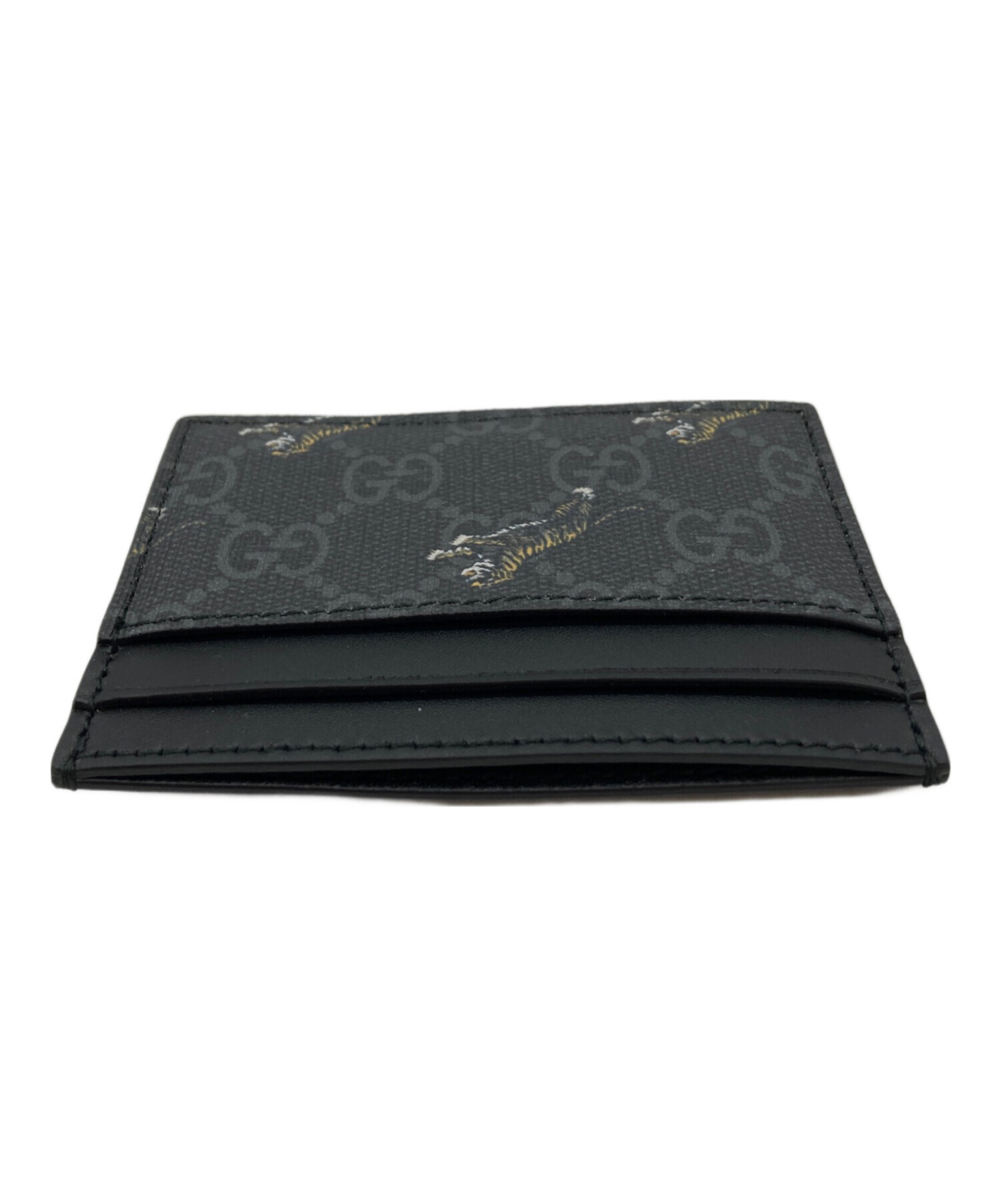 中古・古着通販】GUCCI (グッチ) Tiger Card Holder ブラック