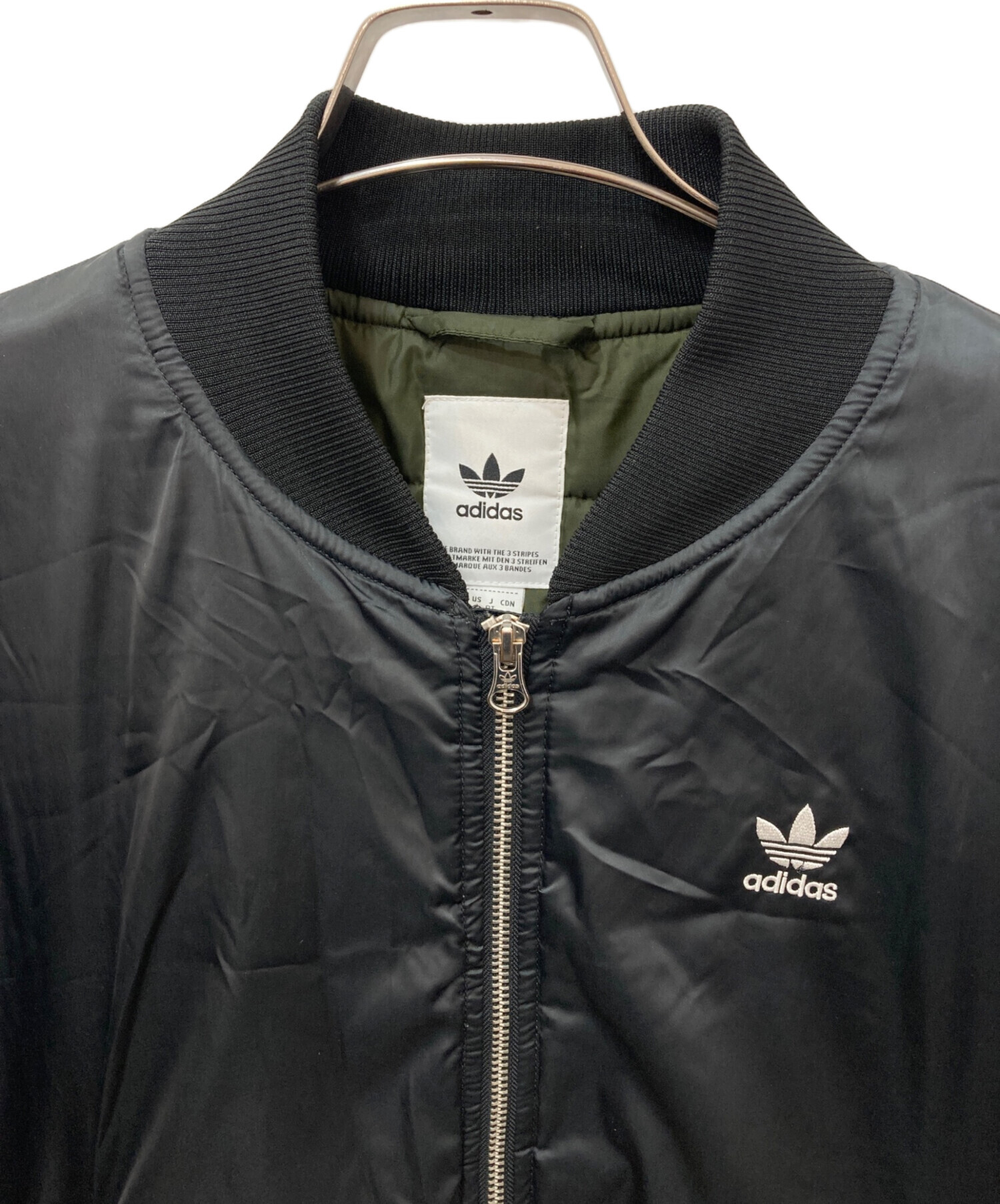 中古・古着通販】adidas (アディダス) W LONG BOMBER JACKET ダブル
