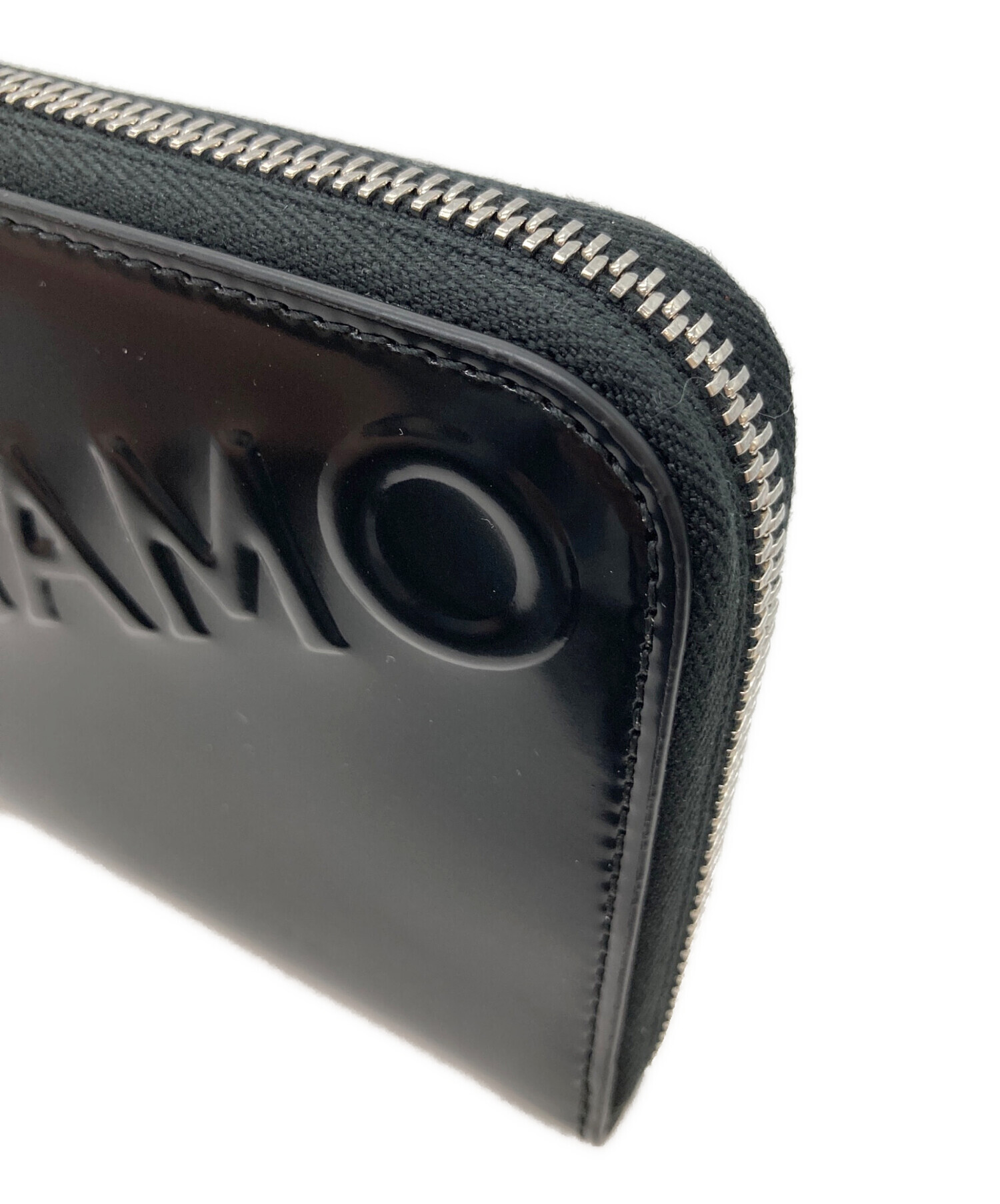 【激レア】サルヴァトーレ　フェラガモ　ブラックレザー 長財布 中古・古着通販】Salvatore Ferragamo (サルヴァトーレ フェラガモ) 長