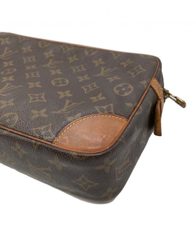 Louis Vuitton クラッチバッグ ダークブラウン 中古・古着通販】LOUIS VUITTON (ルイ ヴィトン) クラッチバッグ