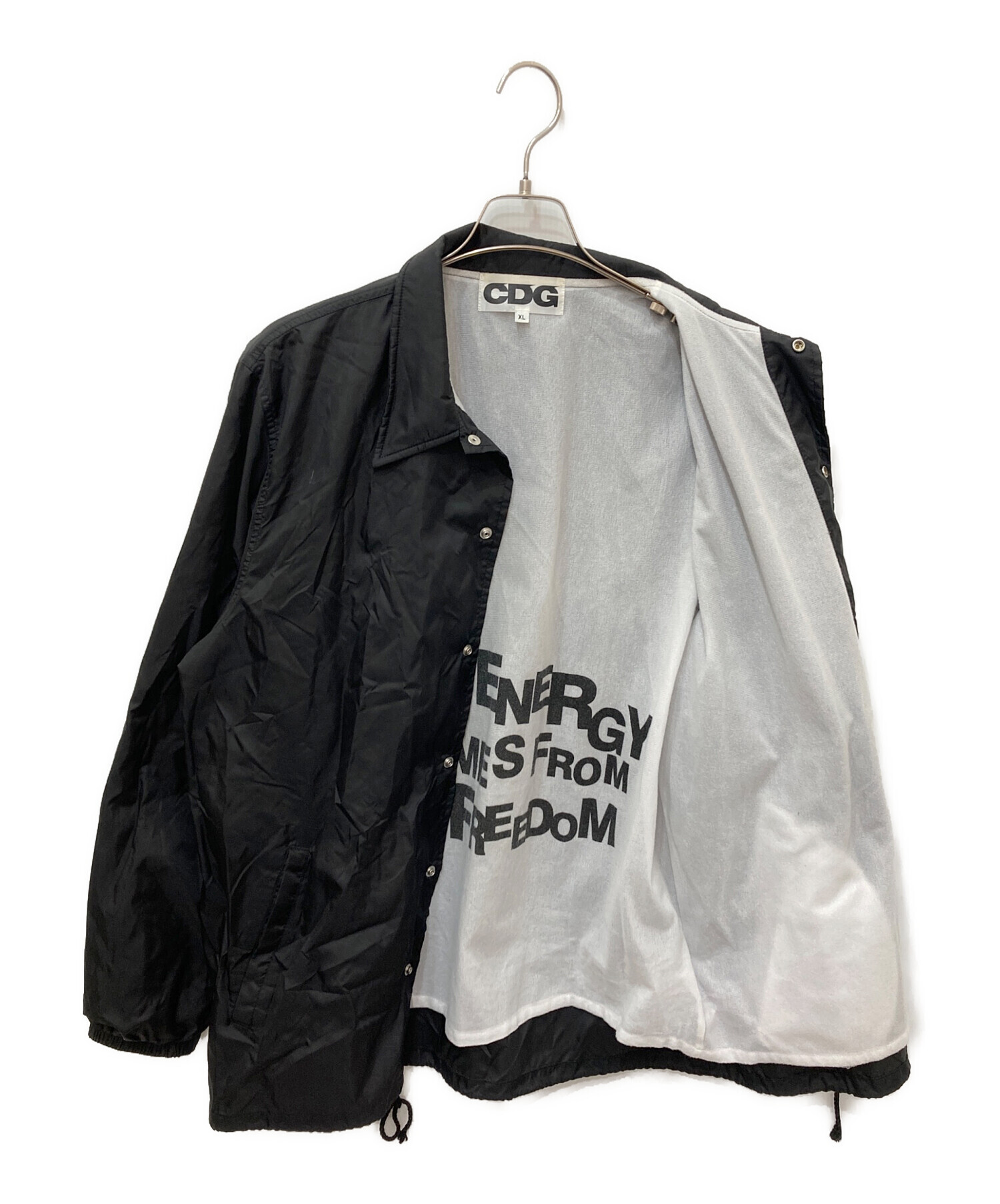 中古・古着通販】CDG (シーディージー) コーチジャケット ブラック