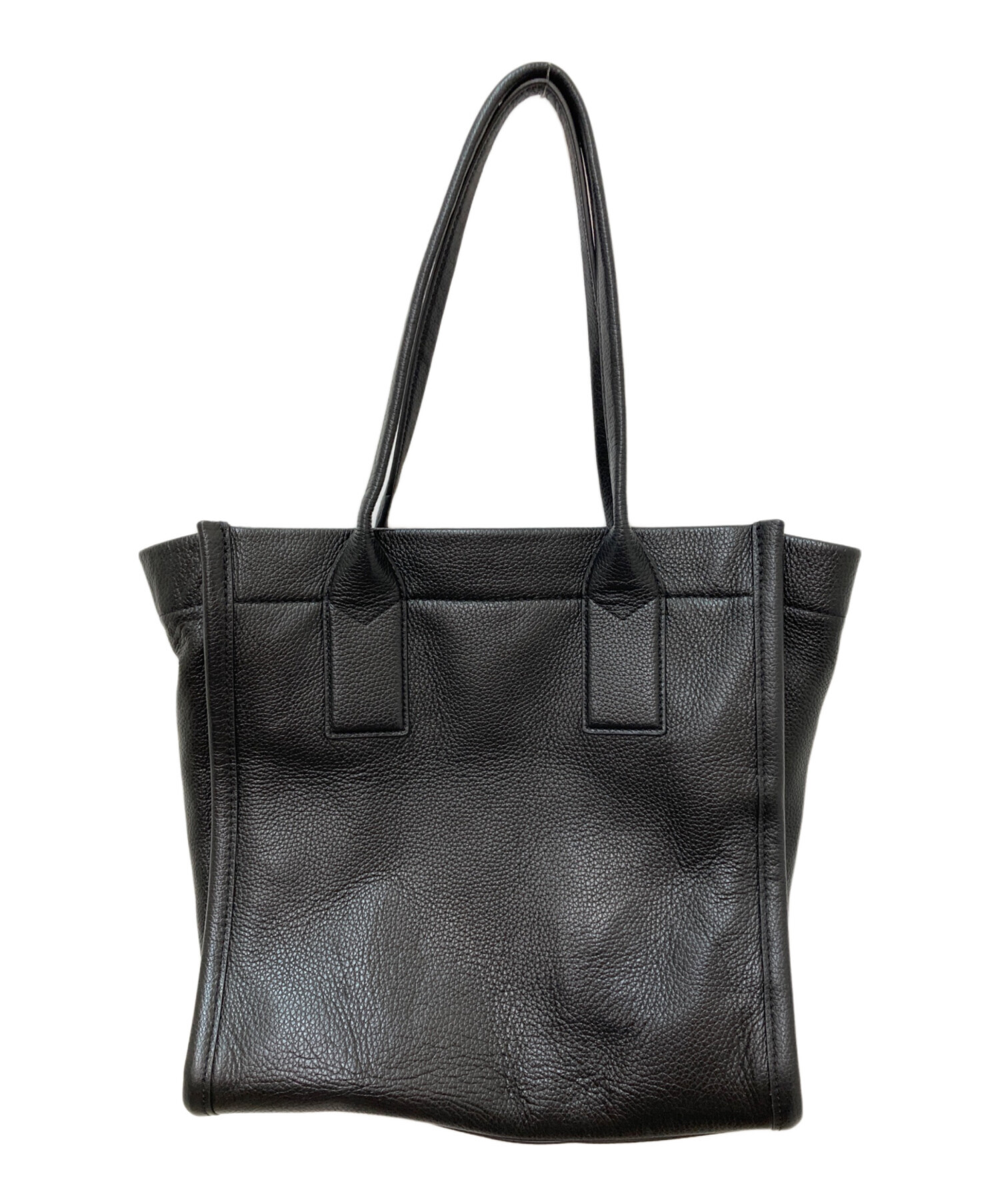 中古 MARC JACOBS THE TOTE BAG ブラック 中古・古着通販】MARC JACOBS (マークジェイコブス) large Leather