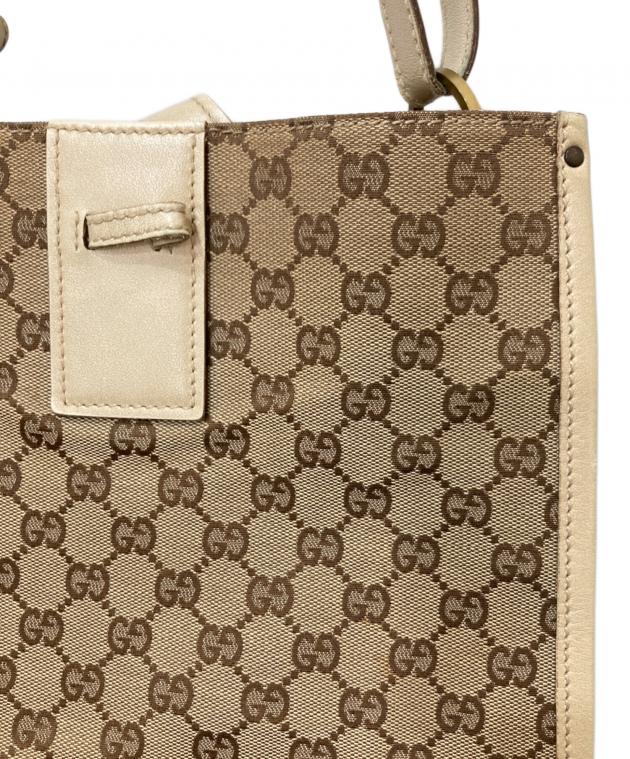 中古・古着通販】GUCCI (グッチ) GGキャンバスショルダーバッグ 