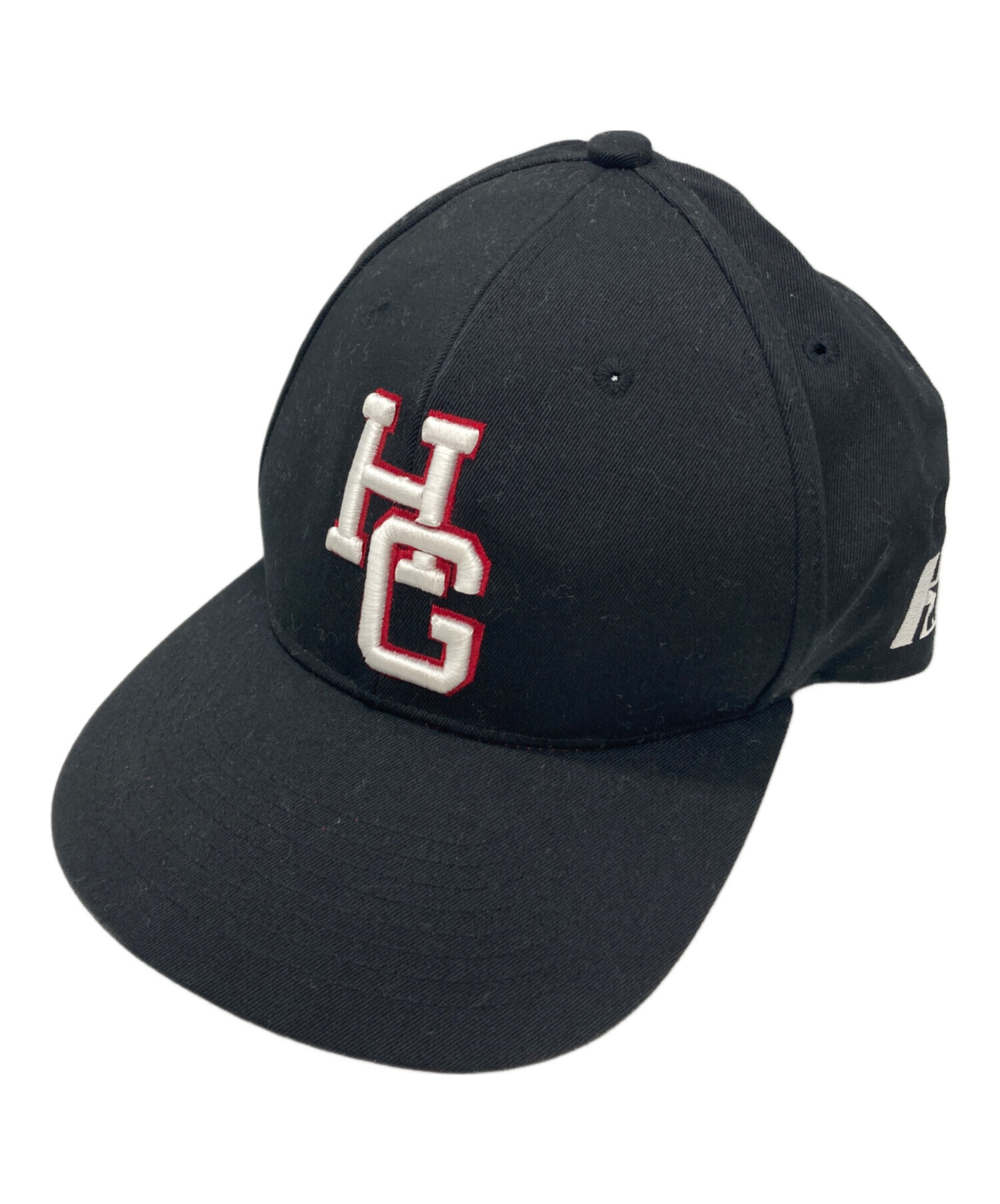 ヒステリックグラマー HG ロゴ刺繍 キャップ 黒 白 赤 日本製 中古・古着通販】Hysteric Glamour (ヒステリックグラマー) HG刺繍
