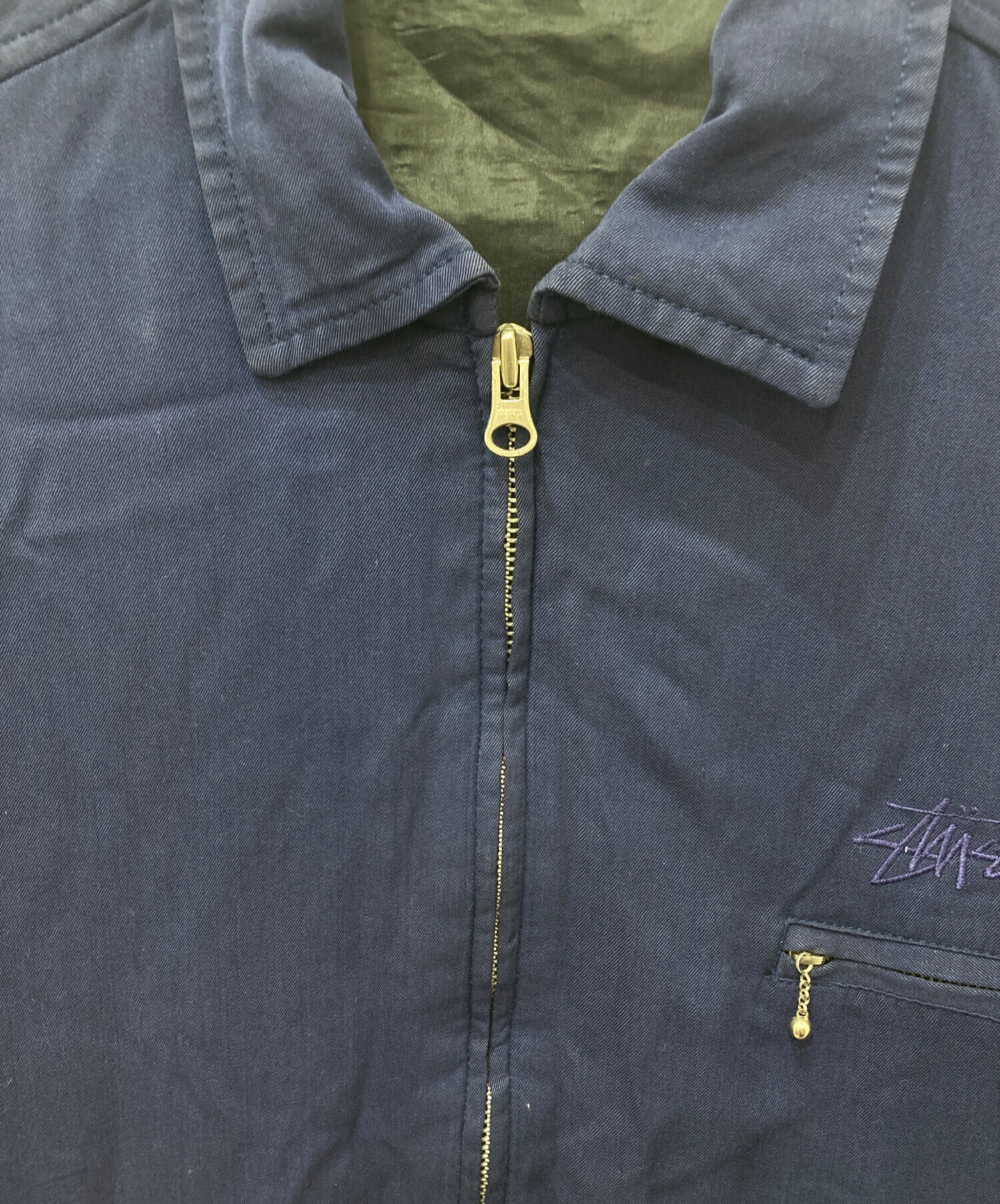 中古・古着通販】stussy (ステューシー) ジップアップワークジャケット