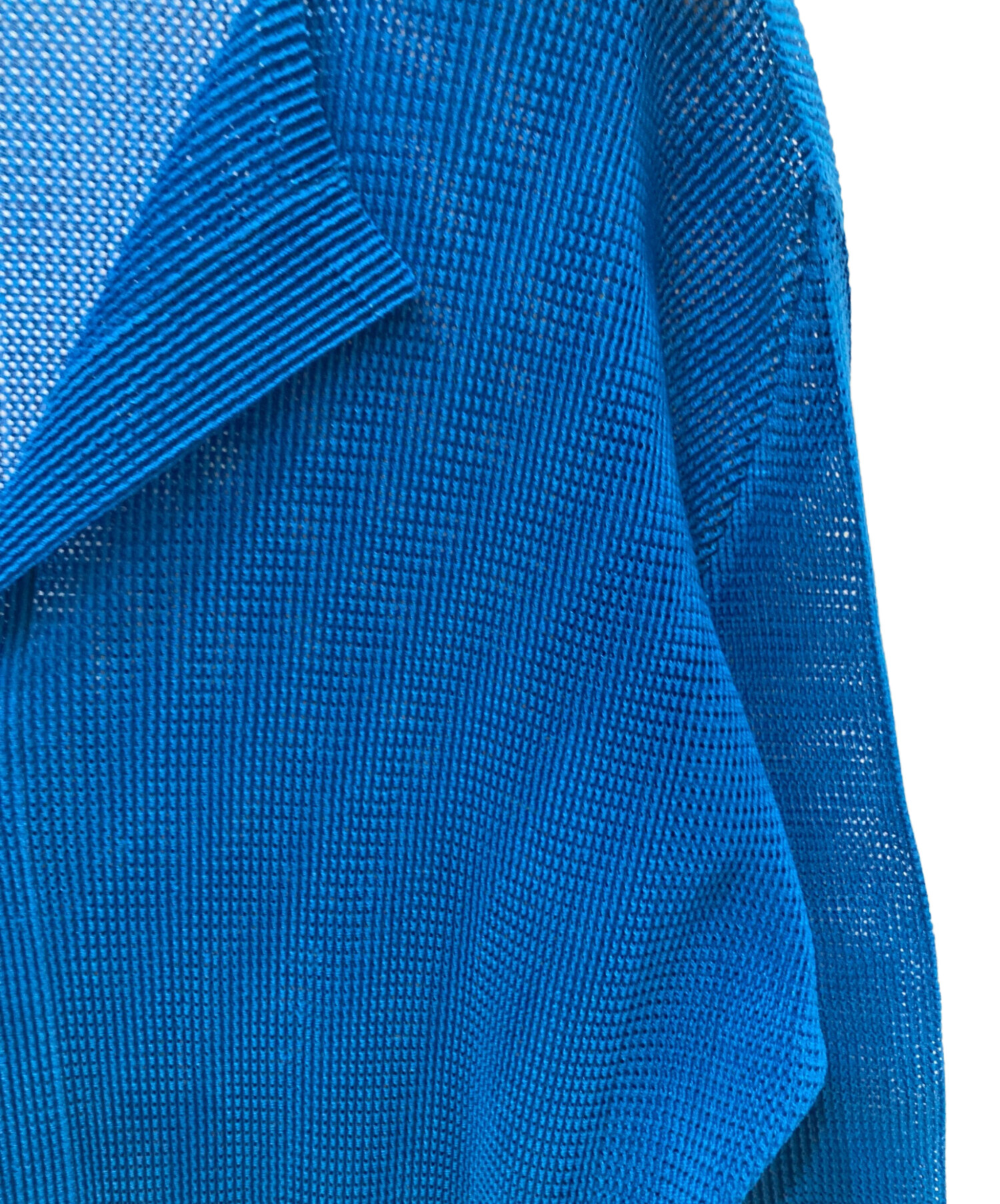 プリーツプリーズ 青　カーディガン サイズ3 中古・古着通販】PLEATS PLEASE (プリーツプリーズ) プリーツメッシュ