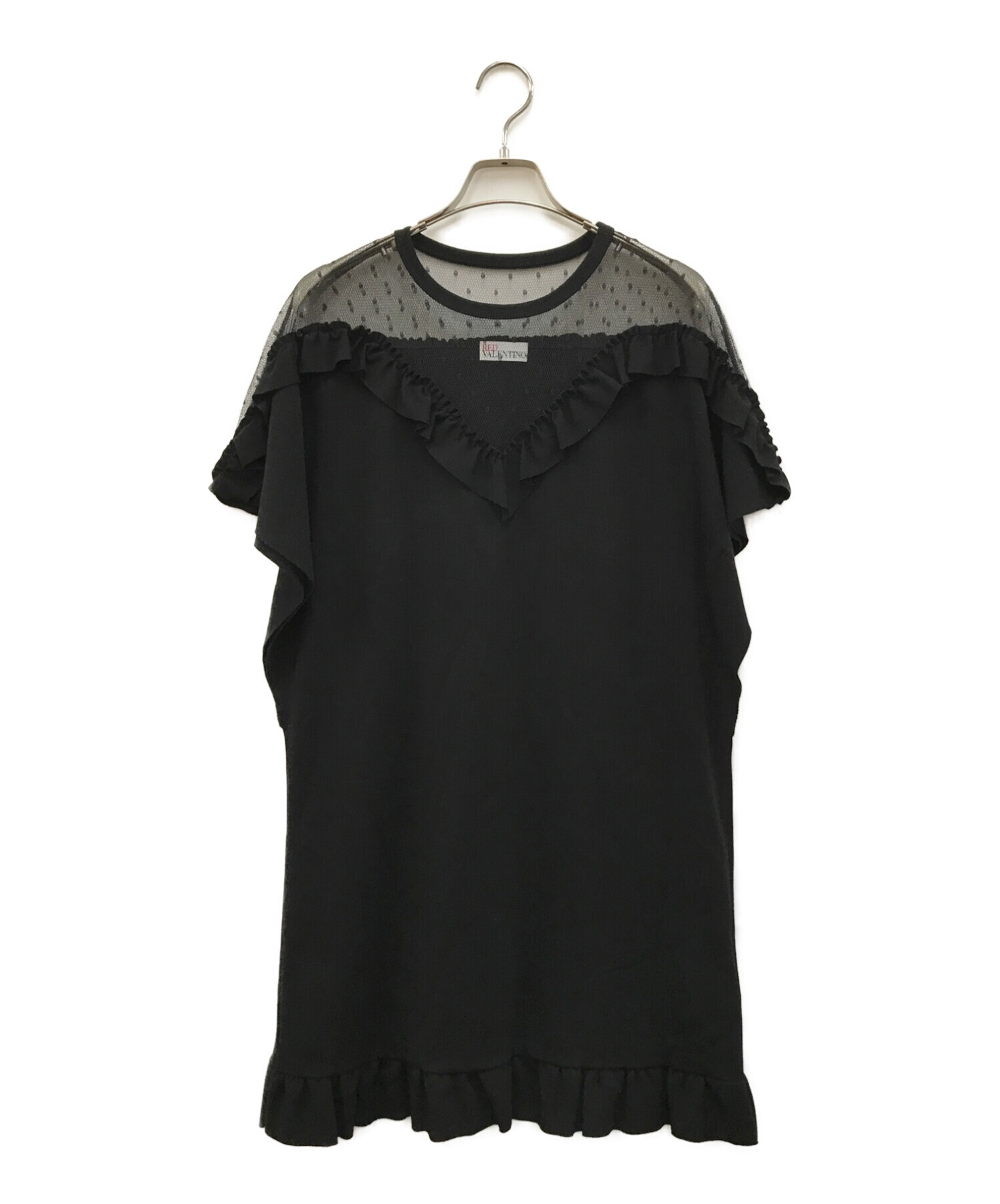レッド ヴァレンティノ RED VALENTINO レース切替 ノースリーブ レッド ヴァレンティノ RED VALENTINO レース切替 ノースリーブ