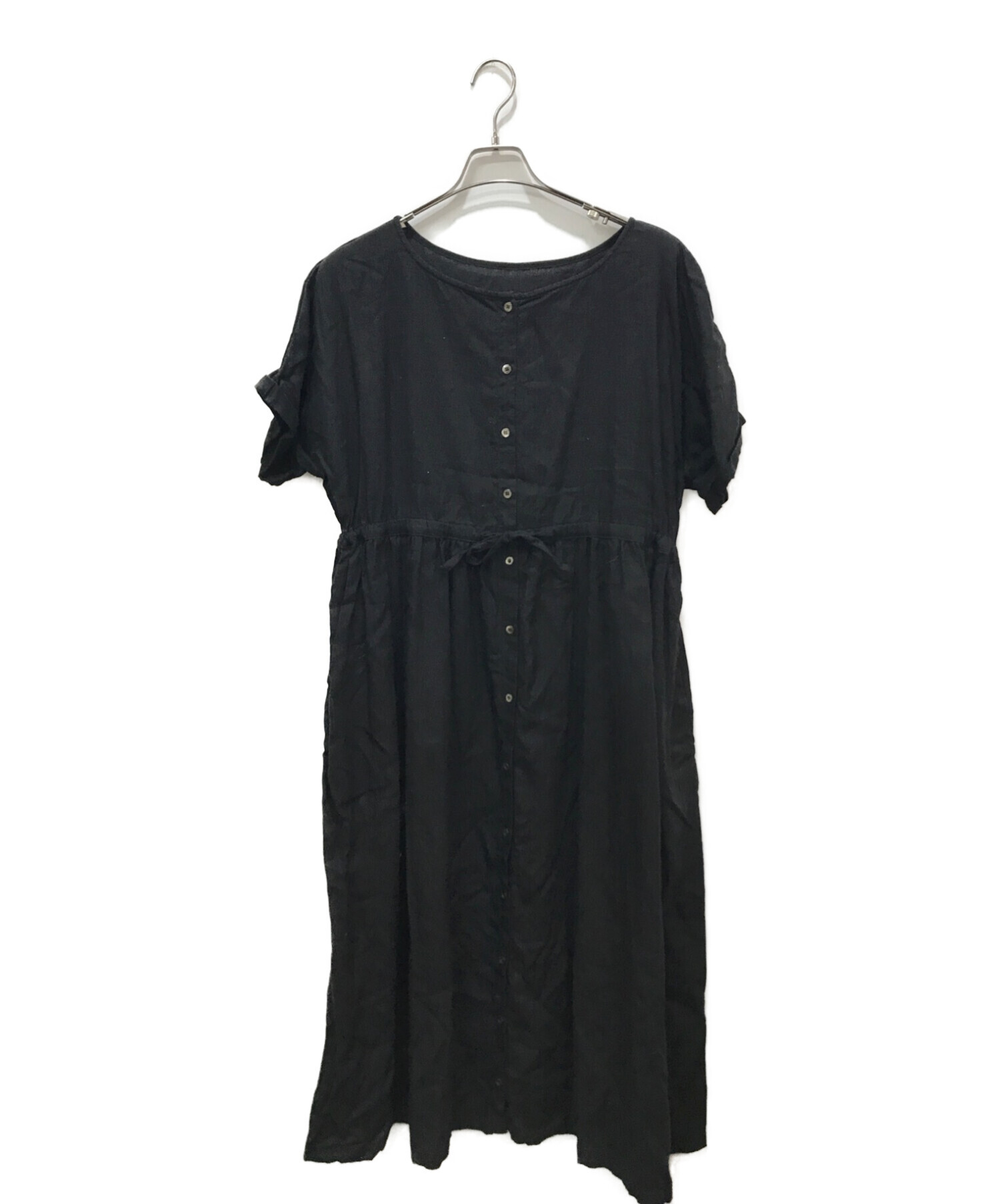 中古・古着通販】nest Robe (ネストローブ) 半袖リネンワンピース 