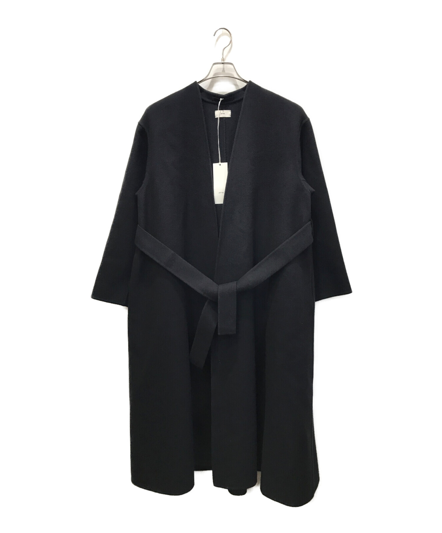 ATON エイトン DOUBLE MELTON | ノーカラーコート 【公式通販】