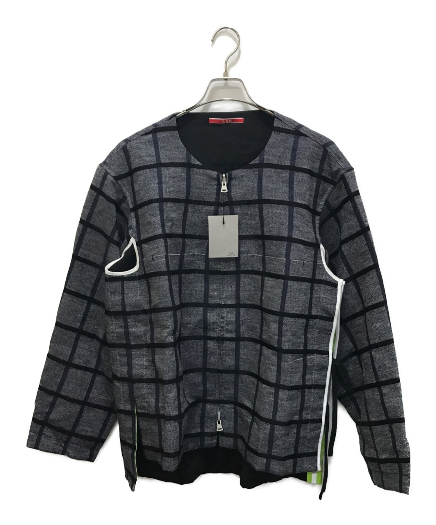 中古・古着通販】Leh (レー) REVERSIBLE NO COLLAR ZIP BLOUSON 