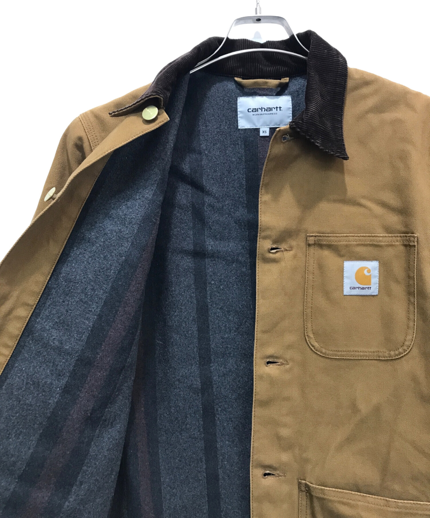 中古・古着通販】CarHartt (カーハート) カバーオール ブラウン サイズ