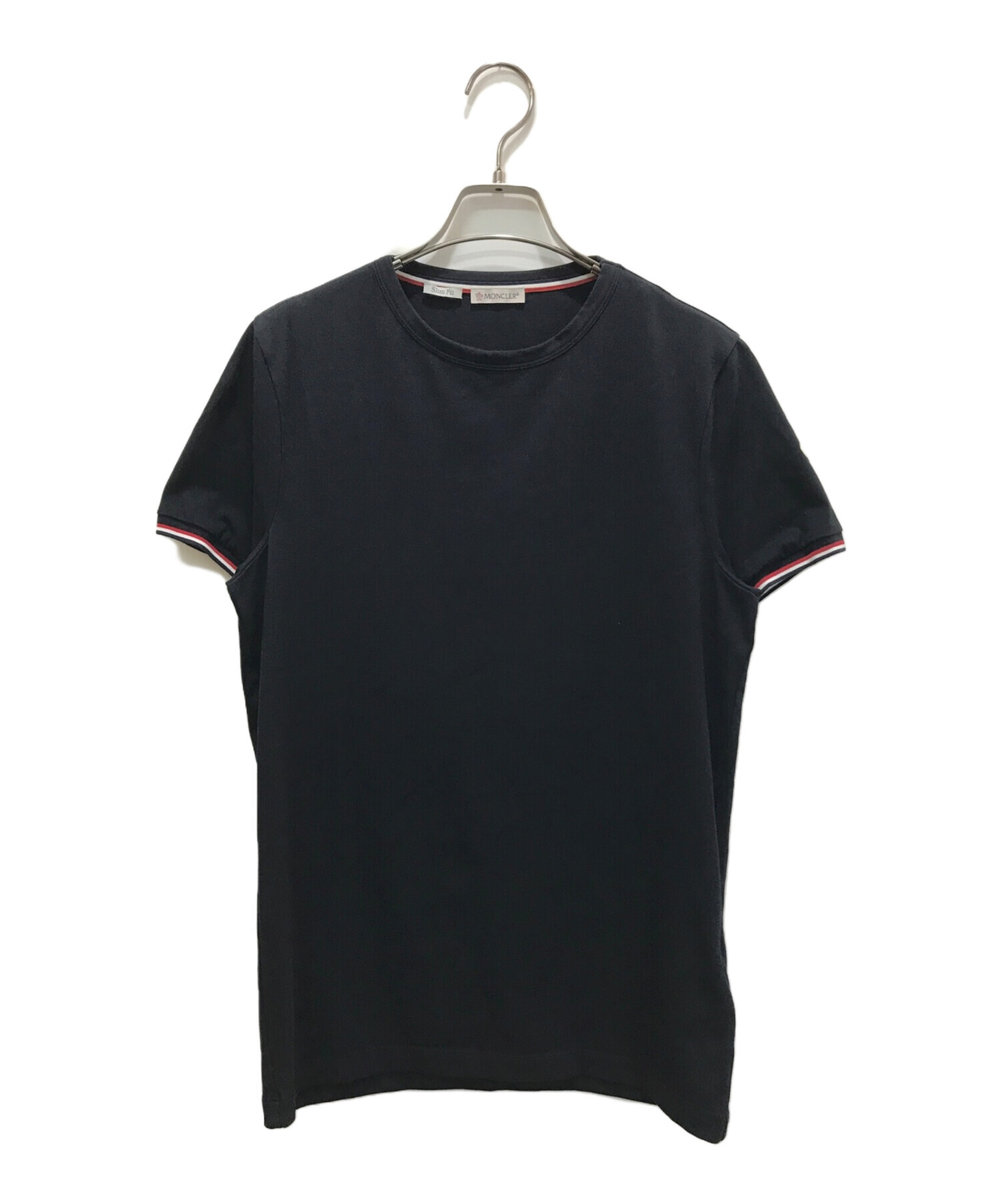 【美品】モンクレール MONCLER ブラック 黒 トップス Tシャツ マグリア 中古・古着通販】MONCLER (モンクレール) MAGLIA T-SHIRT ネイビー