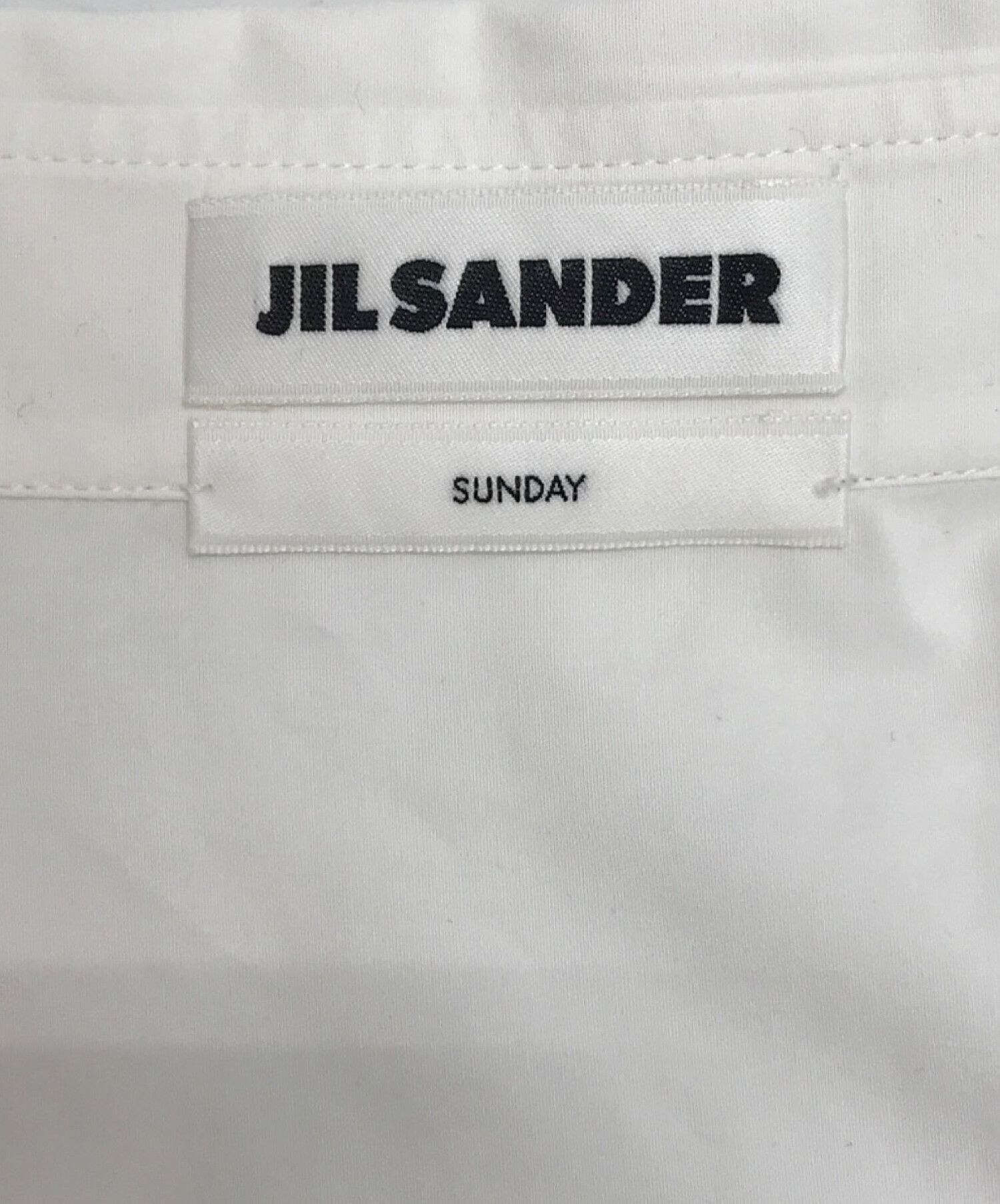 期間限定SALE JIL SANDER ホワイト ひざ丈 半袖ワンピース JIL SANDER ホワイト ひざ丈 半袖ワンピース