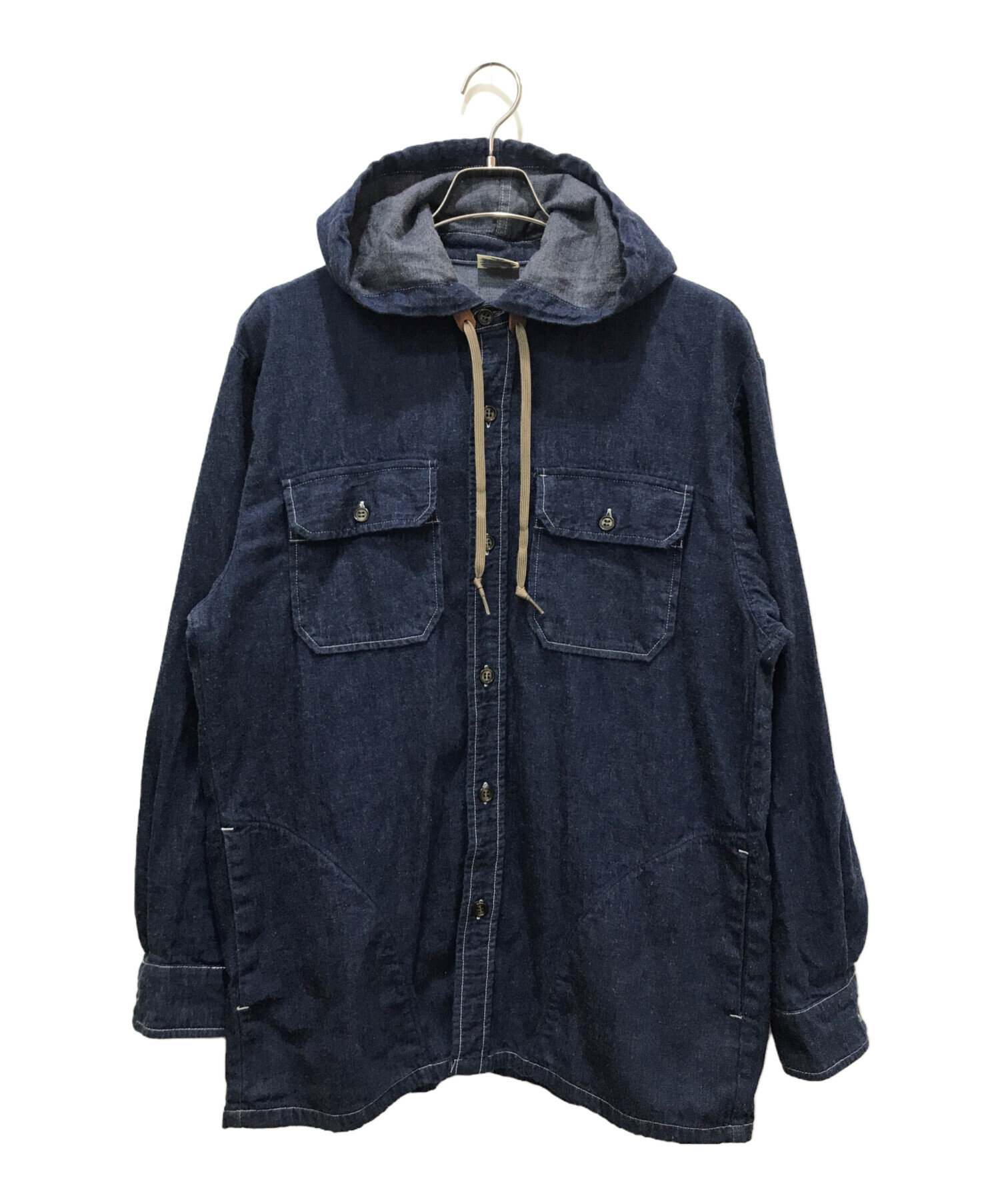 中古・古着通販】orSlow (オアスロウ) フード付きデニムジャケット 