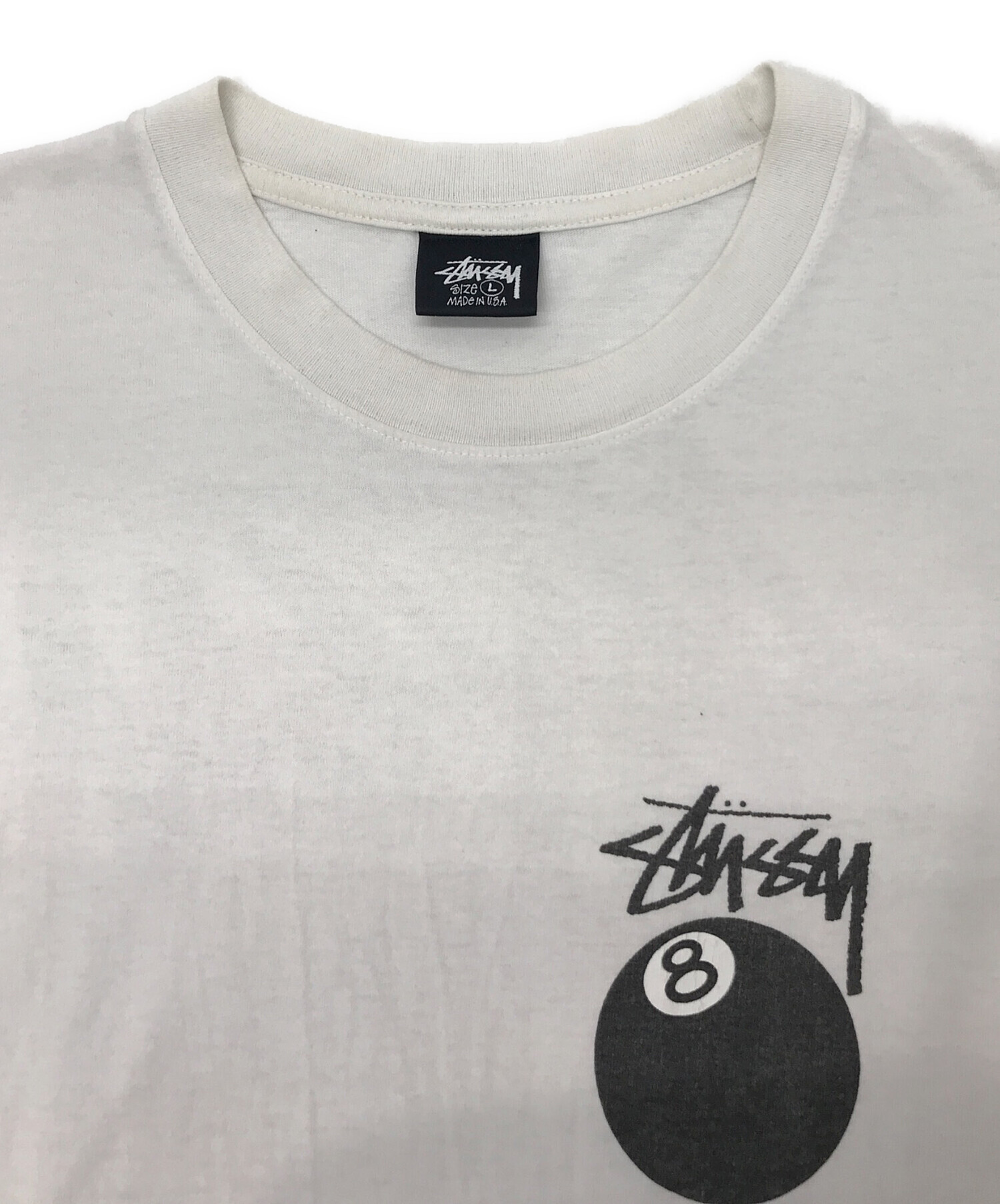 中古・古着通販】stussy (ステューシー) 復刻8ボールTシャツ ホワイト