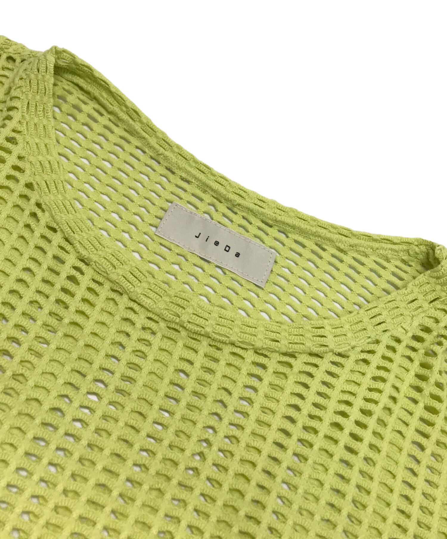 中古・古着通販】jieda (ジエダ) MESH OVER T-SHIRT イエロー サイズ 