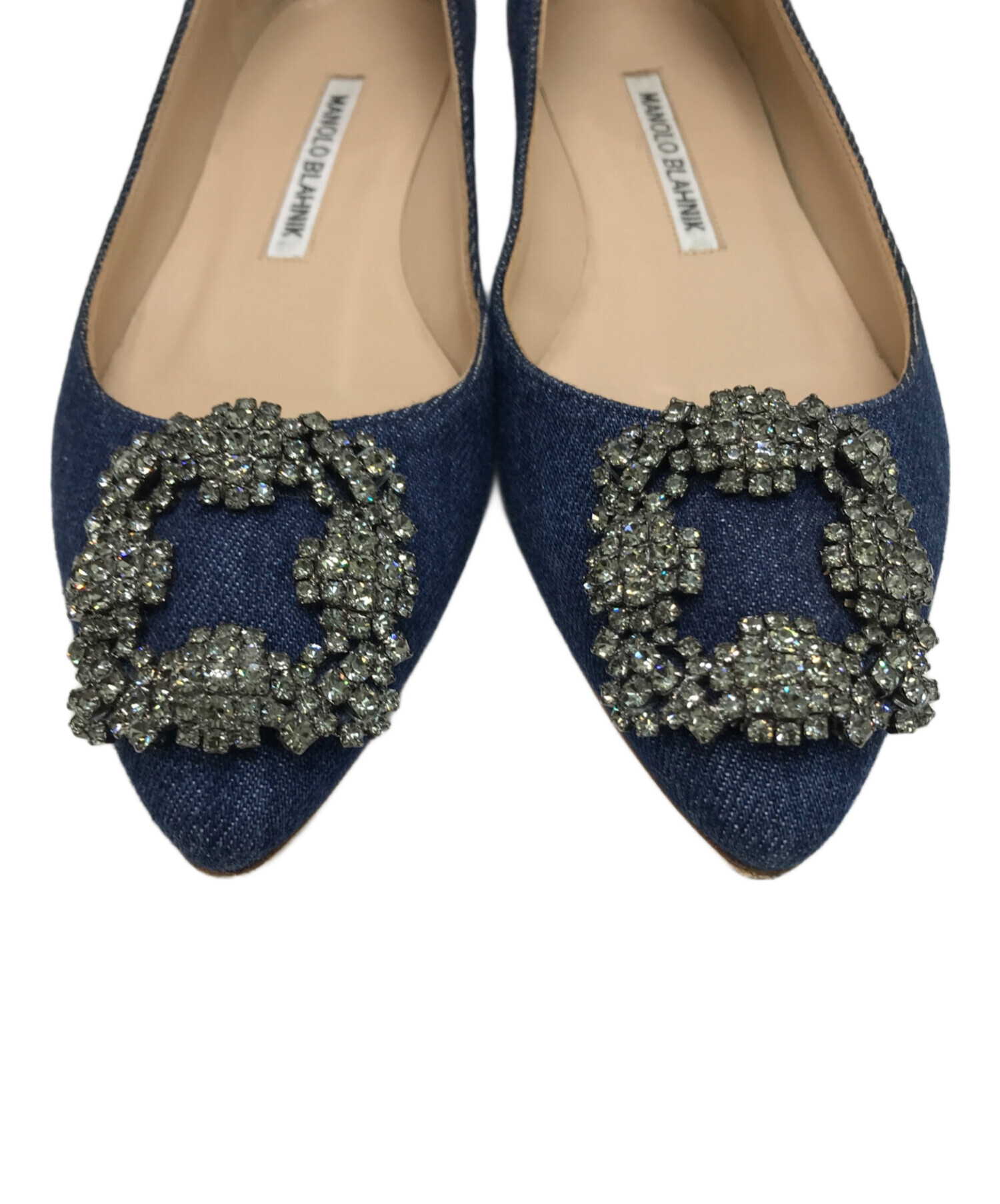 美品✨マノロブラニク 定番BBフラット パンプス ネイビー 美品✨マノロブラニク 定番BBフラット パンプス ネイビー - メルカリ