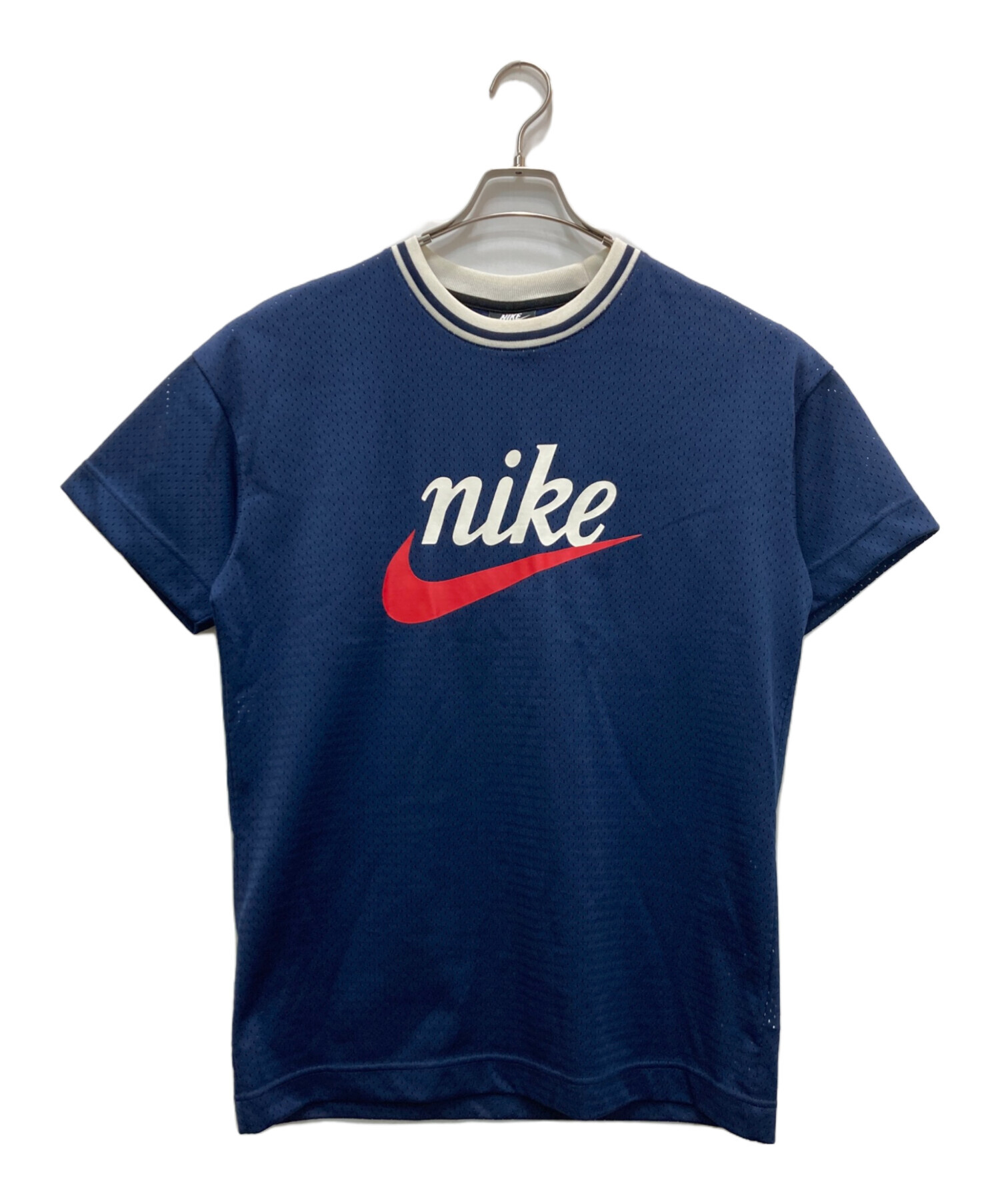 中古・古着通販】NIKE (ナイキ) メッシュカットソー ネイビー サイズ:L