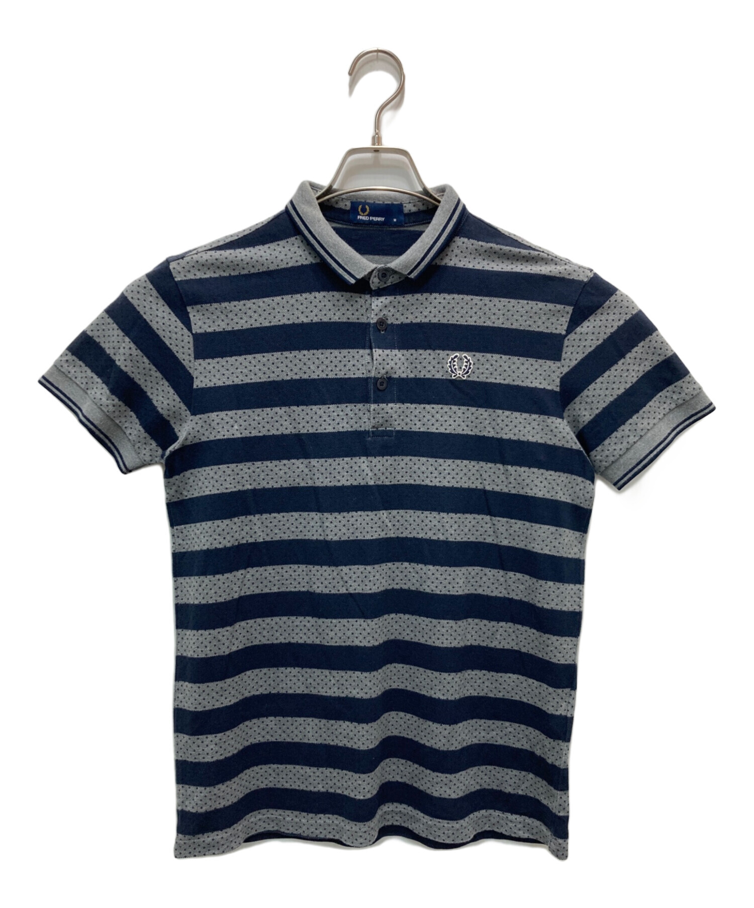 FRED PERRY ボーダーポロシャツ　即購入OK 中古・古着通販】FRED PERRY (フレッドペリー) ボーダーポロシャツ