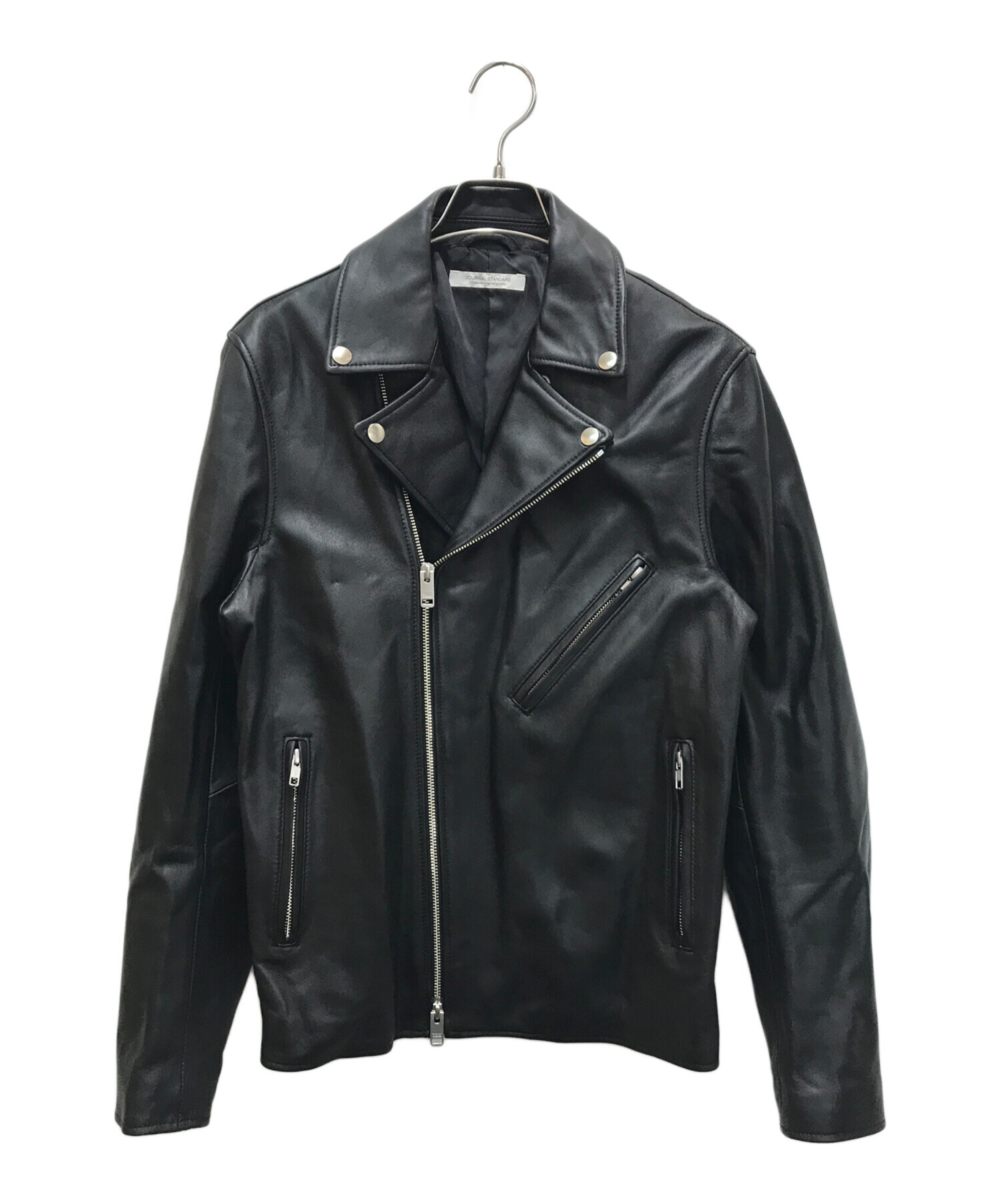 JOURNAL STANDARD relume 羊革ライダースジャケット M 黒 中古・古着通販】JOURNAL STANDARD (ジャーナル スタンダード