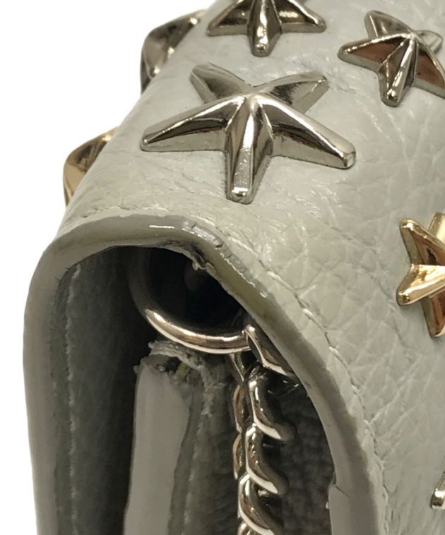 未使用品JIMMY CHOO ALINA 35 STONEグレー スタッズ 中古・古着通販】JIMMY CHOO (ジミーチュウ) スタースタッズ付き