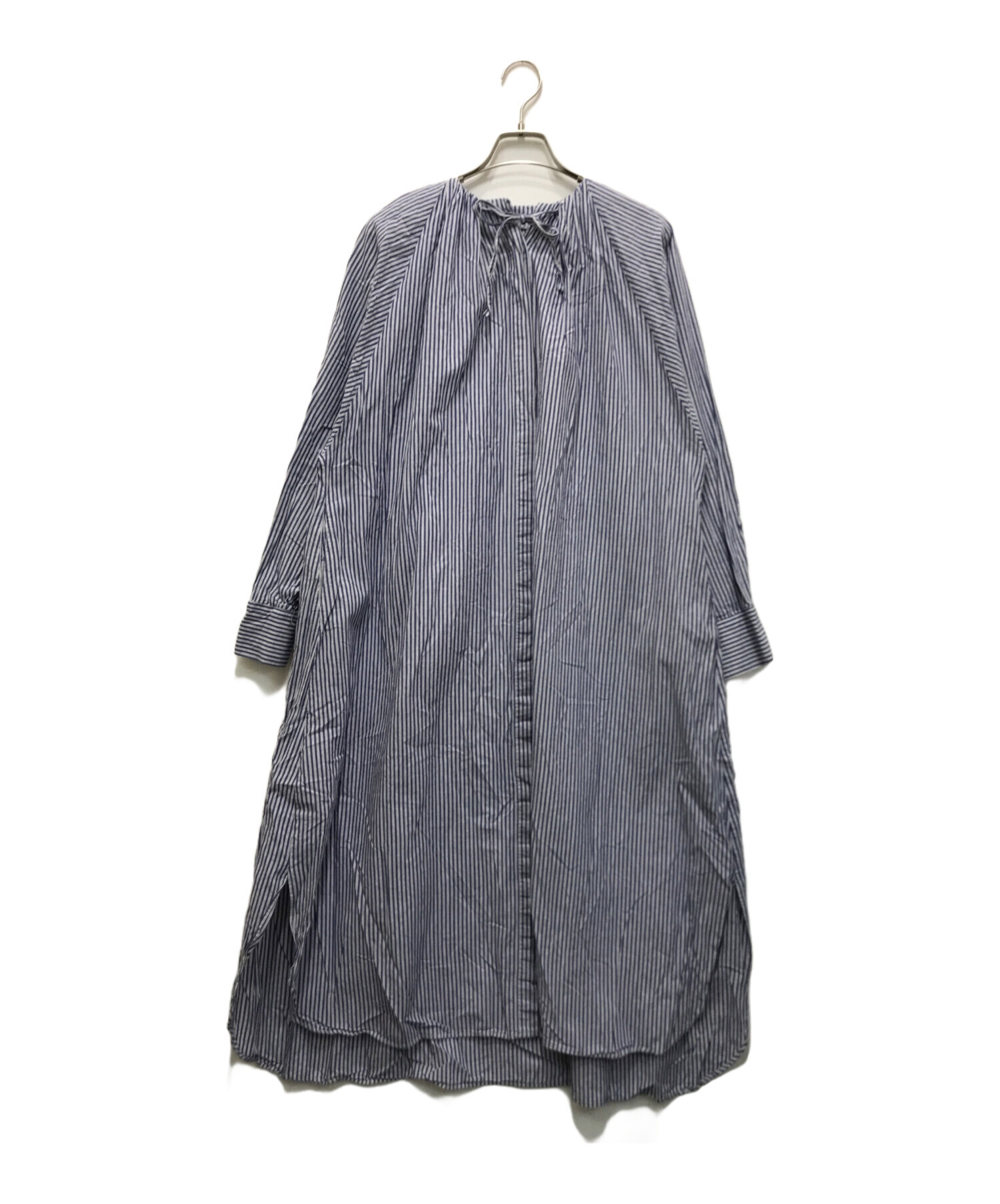 中古・古着通販】machatt (マチャット) シャツワンピース ブルー