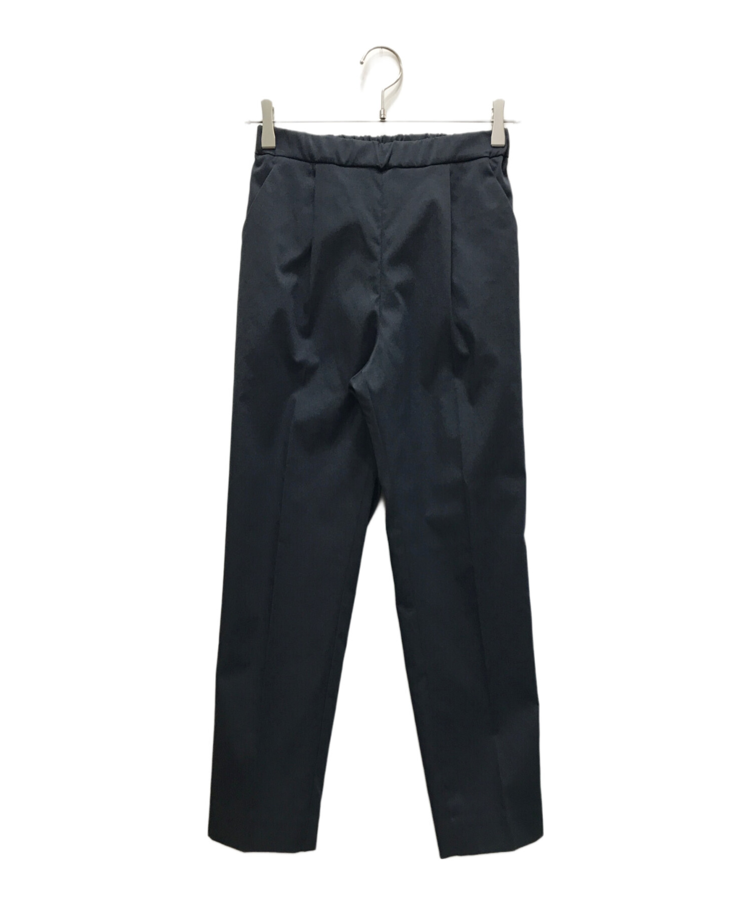 中古・古着通販】YORI (ヨリ) ダブルクロスパンツ ネイビー